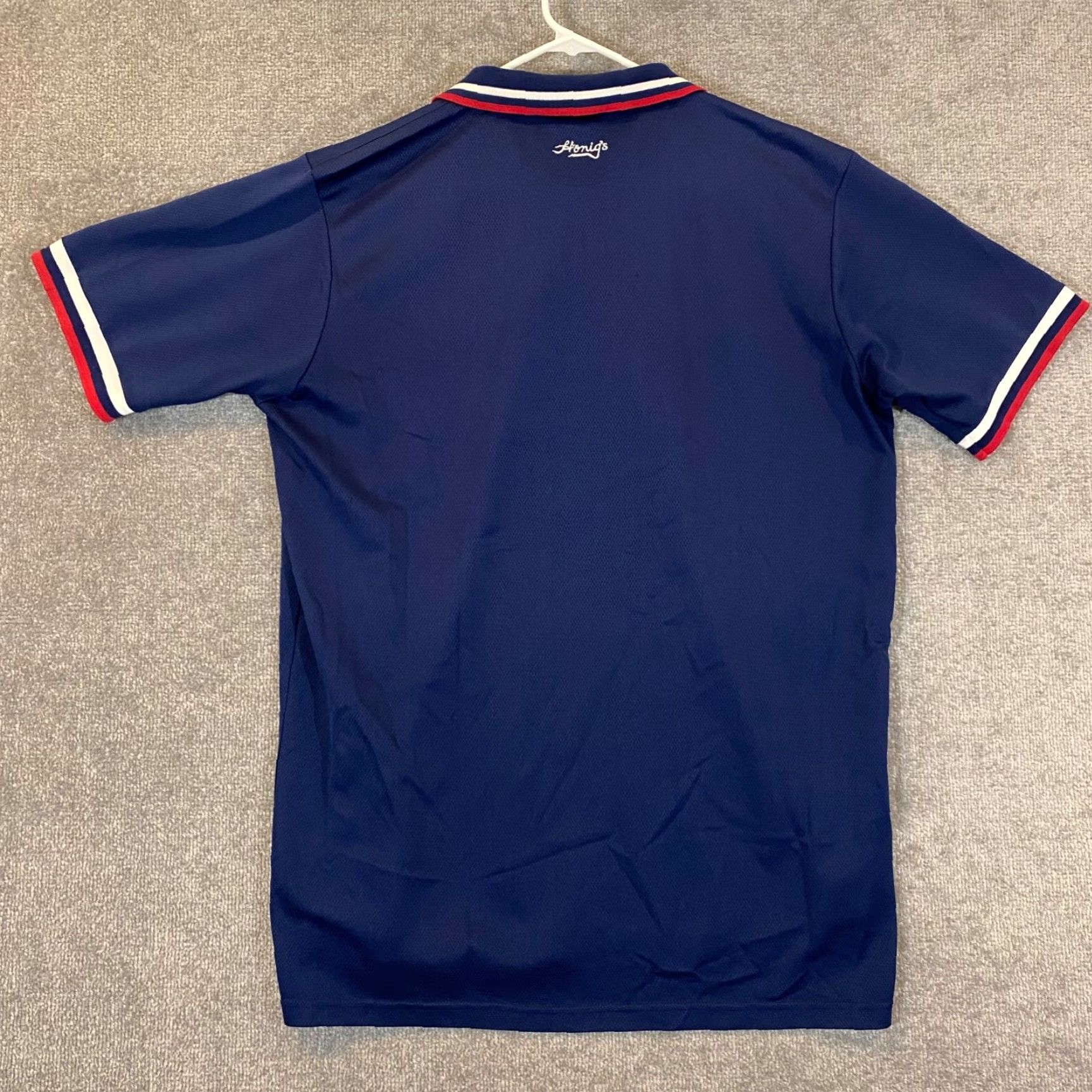 Vintage Uniform Polo Mens XL Little League Baseball Navy Blue Made In USA Honigs Size US XL / EU 56 / 4 - 7 Thumbnail