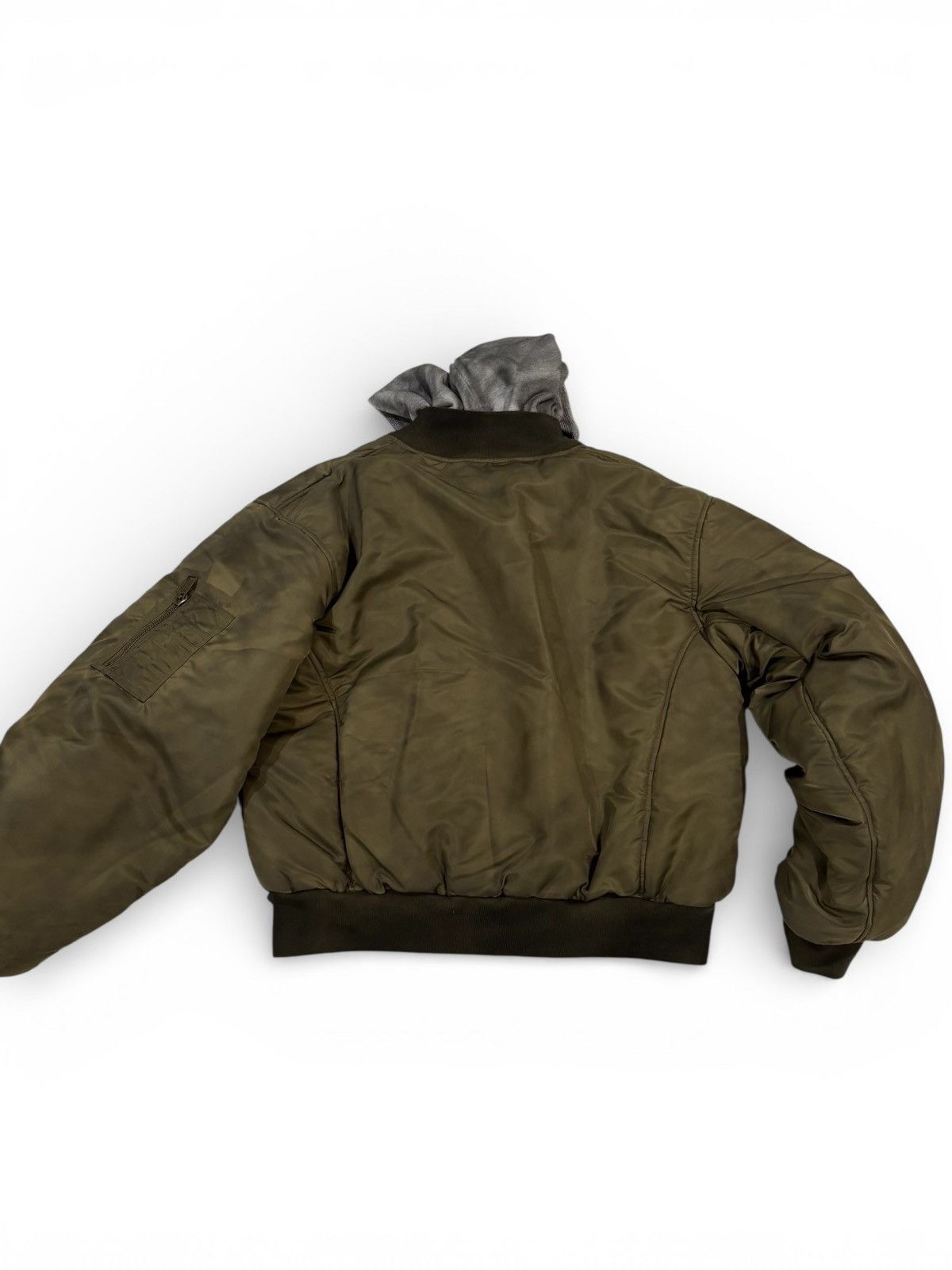 No Faith Studios Reversible waffle cotton hoody/bomber olive Size US M / EU 48-50 / 2 - 7 Thumbnail