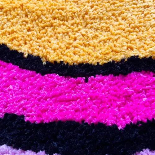 VIBE Cartoon Kawaii Cherry Bomb Handmade Tufted Carpet Size ONE SIZE - 5 Thumbnail