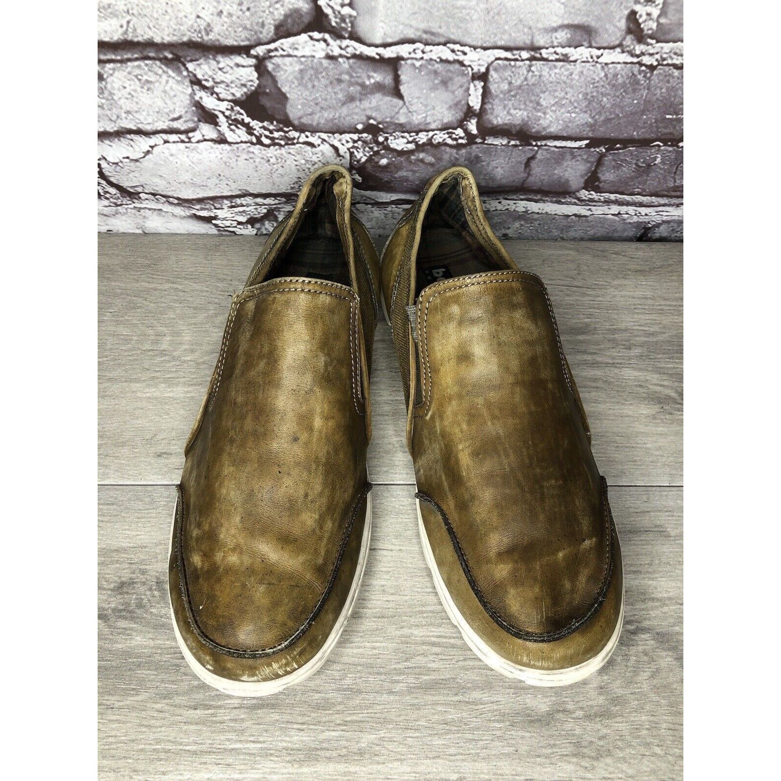Bed Stu Bed Stu Coaster Brown Leather Slip On Loafers Casual Shoes M Size US 10 / EU 43 - 2 Thumbnail