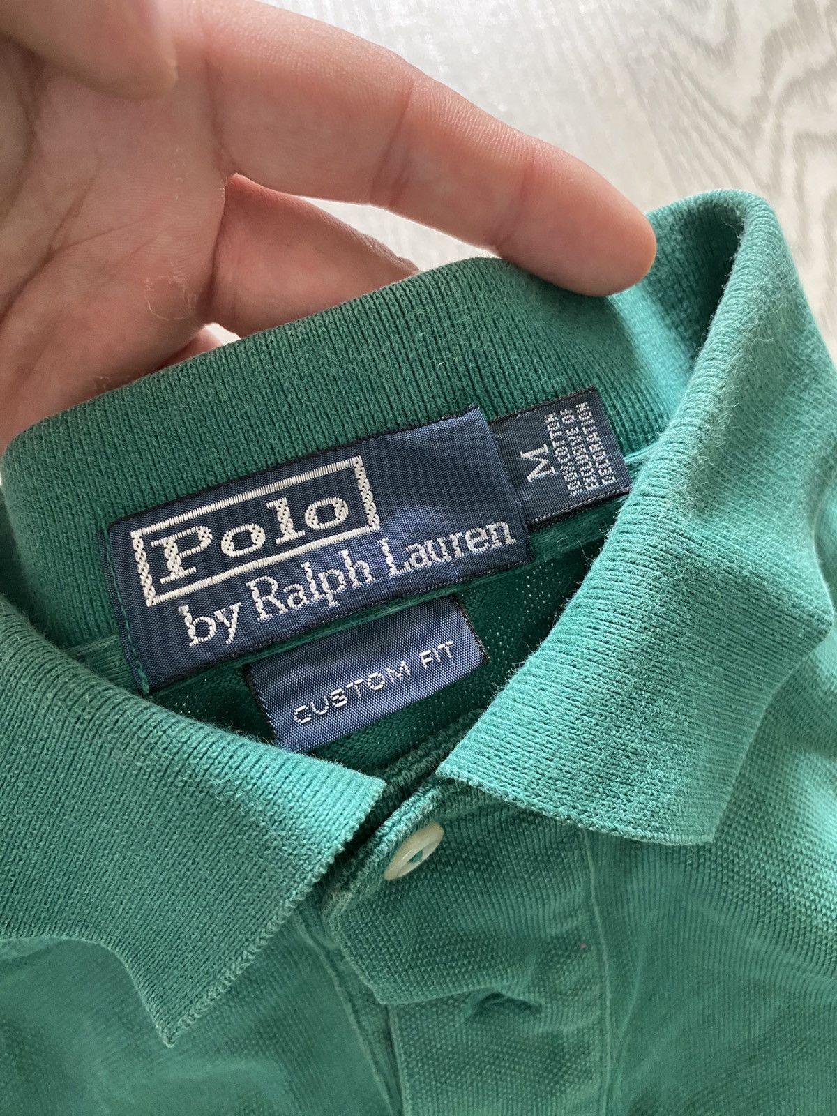 Polo Ralph Lauren × RRL Ralph Lauren × Vintage Vintage Polo Ralph Lauren Green Polo T-shirt Chief Keef M Size US M / EU 48-50 / 2 - 3 Thumbnail