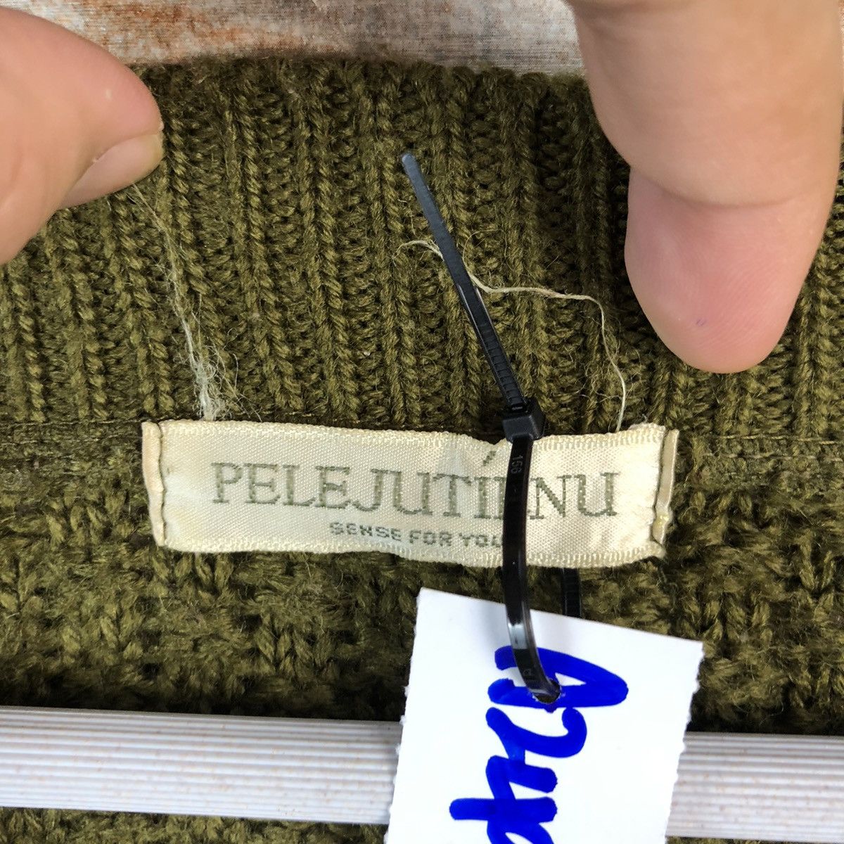 Japanese Brand Pelejutienu Green Patterned Cardigans #A2496 Size M / US 6-8 / IT 42-44 - 10 Thumbnail