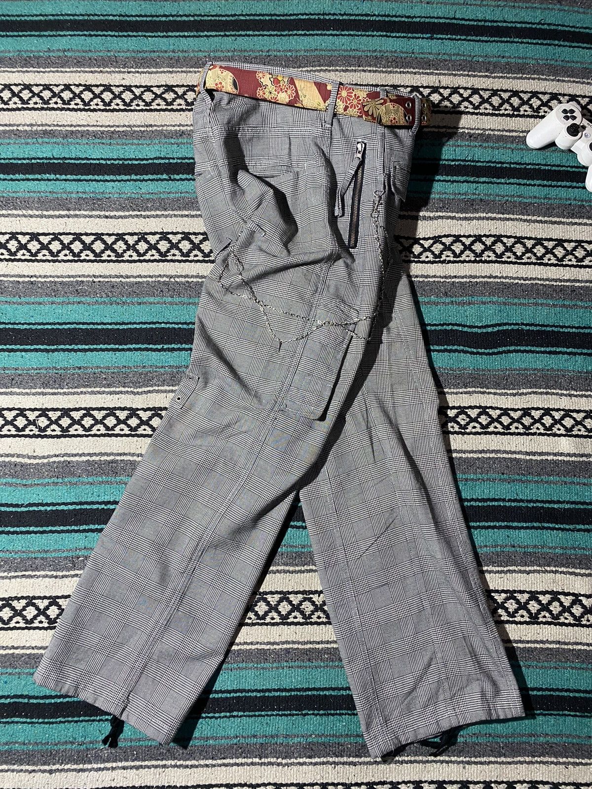 PPFM RARE ‼️ PPFM Multi 3D Pocket Plaid Utility Pants Size US 32 / EU 48 - 10 Thumbnail