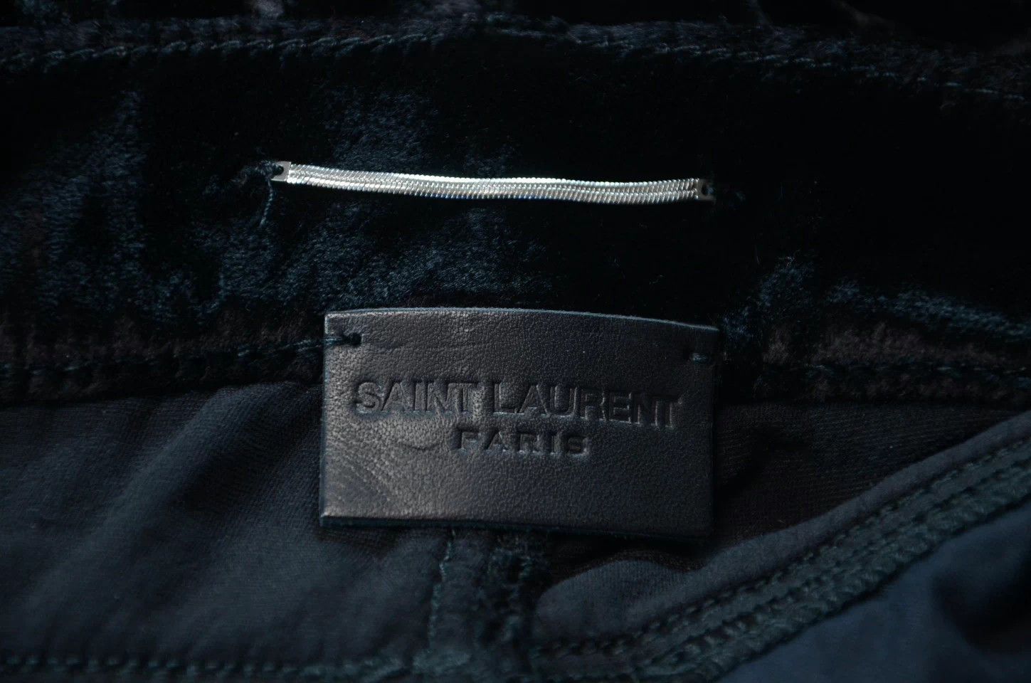 Saint Laurent Paris SLP Saint Laurent Black Runway Velvet Casual Pants Size US 31 - 6 Thumbnail
