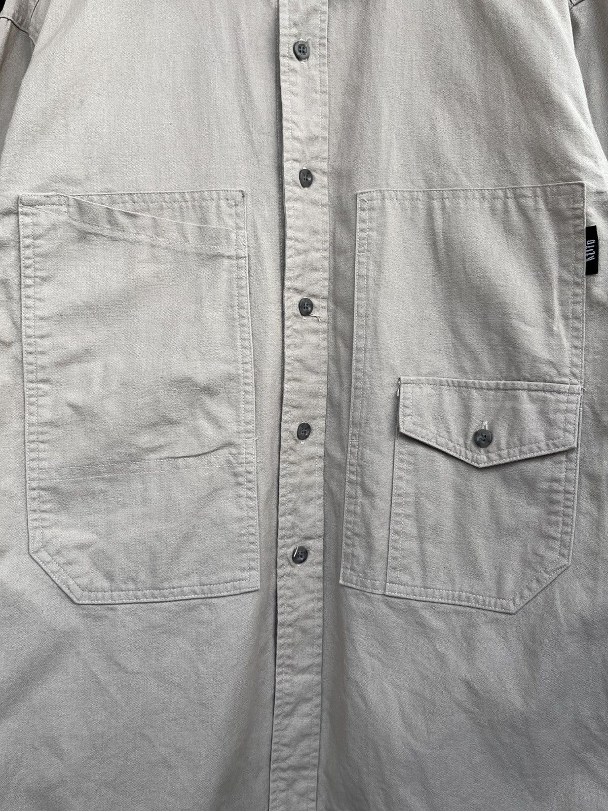 Azito Daily Workwear Overshirt w/ Double Knee Style Pocket