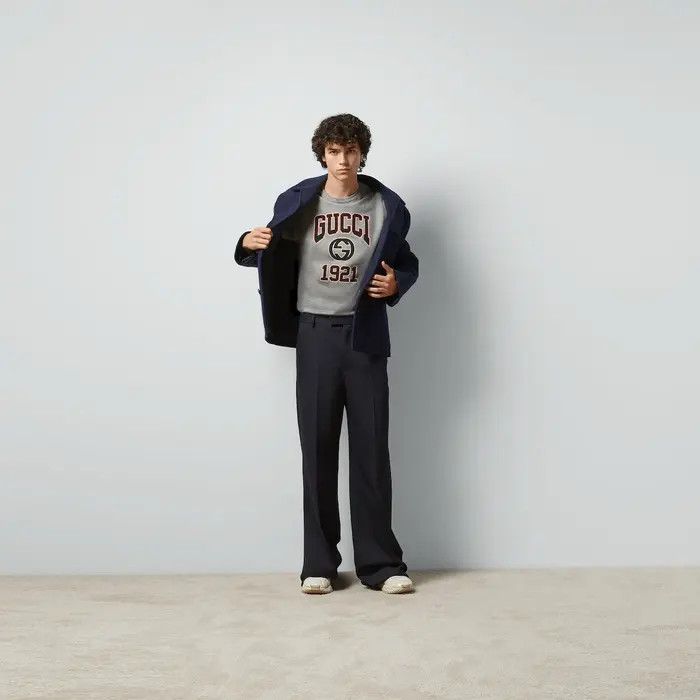 Gucci o1loc1c0226 771758 Cotton Jersey Printed T-Shirt in Grey Size US L / EU 52-54 / 3 - 2 Thumbnail