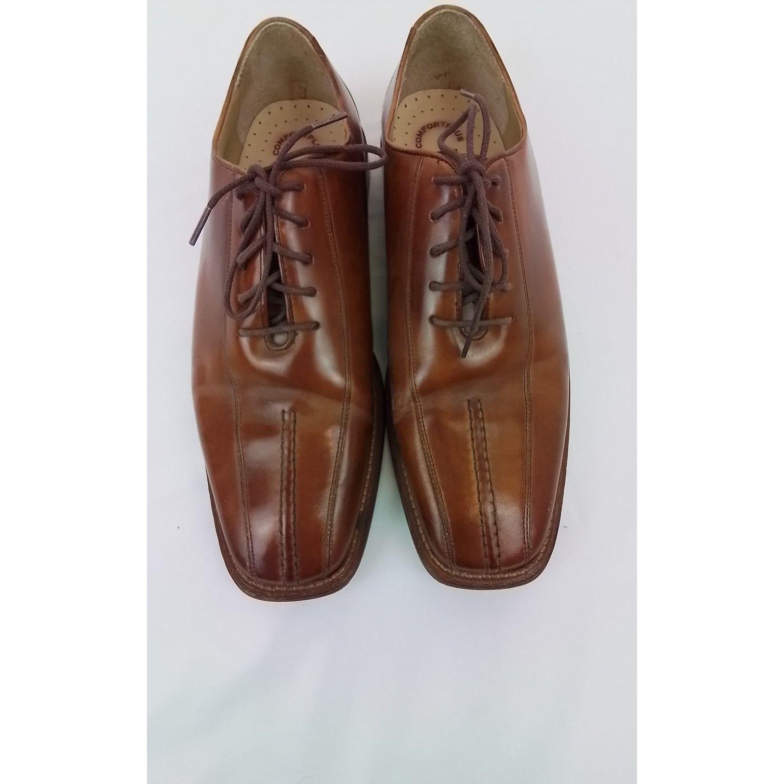 Stacy Adams Stacy Adams Dress Shoes Men's 10M Brown Lace Up Size US 10 / EU 43 - 8 Thumbnail