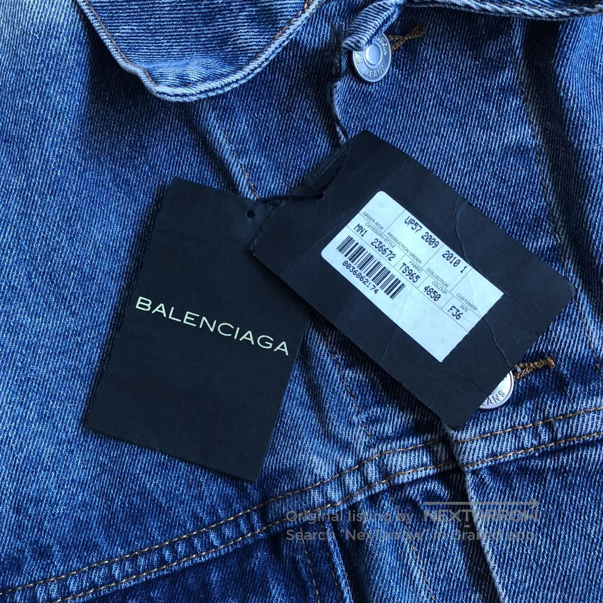Balenciaga Balenciaga Double B Graffiti Logo Denim Jacket. Size US M / EU 48-50 / 2 - 4 Thumbnail