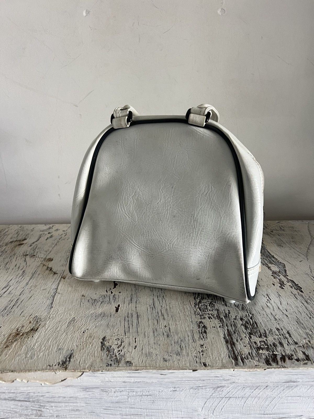 Puma × Vintage Puma vintage faux leather logo handle bag Size ONE SIZE - 4 Thumbnail