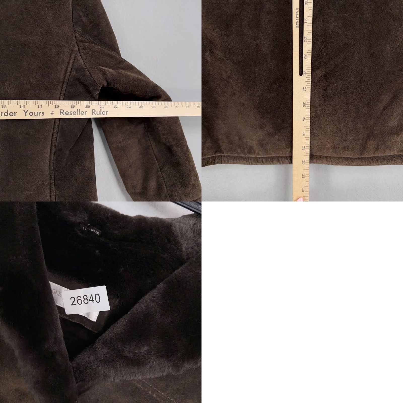 Jones New York Jones New York Sport Coat Womens Medium Brown Suede Faux Fur Lined Pockets Jacket Size M / US 6-8 / IT 42-44 - 8 Thumbnail