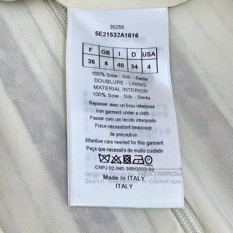 Dior Dior Beige Silk Women's T. Size XS / US 0-2 / IT 36-38 - 6 Thumbnail