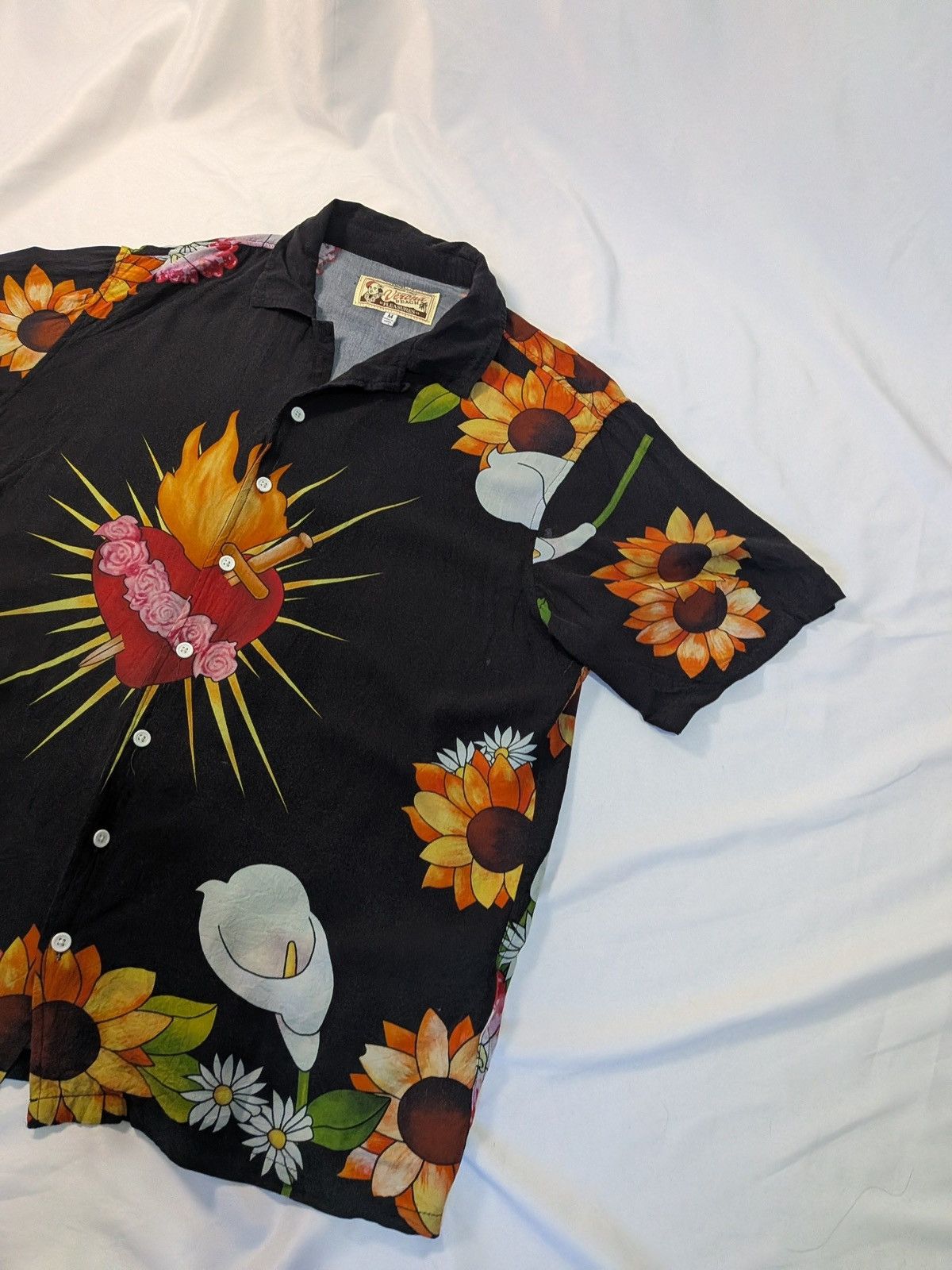 Pleasures RARE Pleasures "Romeo" Gangster Rayon Shirt Black Men’s M Size US M / EU 48-50 / 2 - 4 Thumbnail