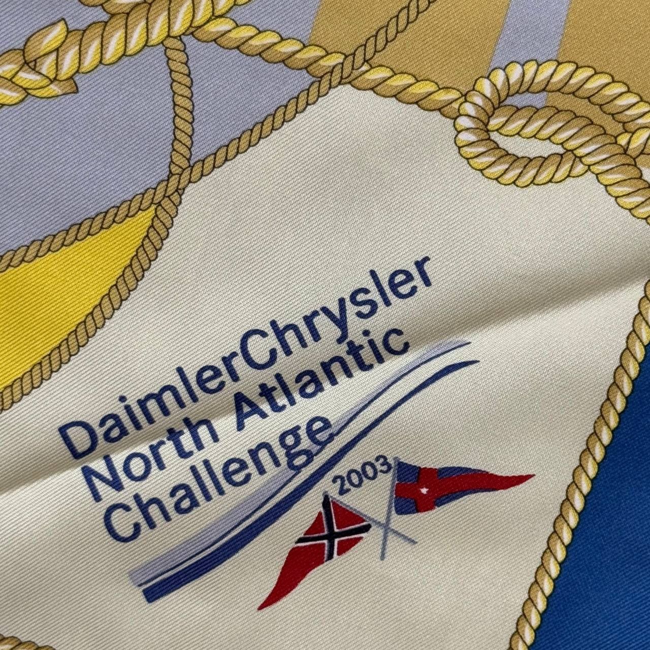 Vintage Vintage Daimler Chrysler North Atlantic Challenge Silk Scarf Size ONE SIZE - 5 Thumbnail