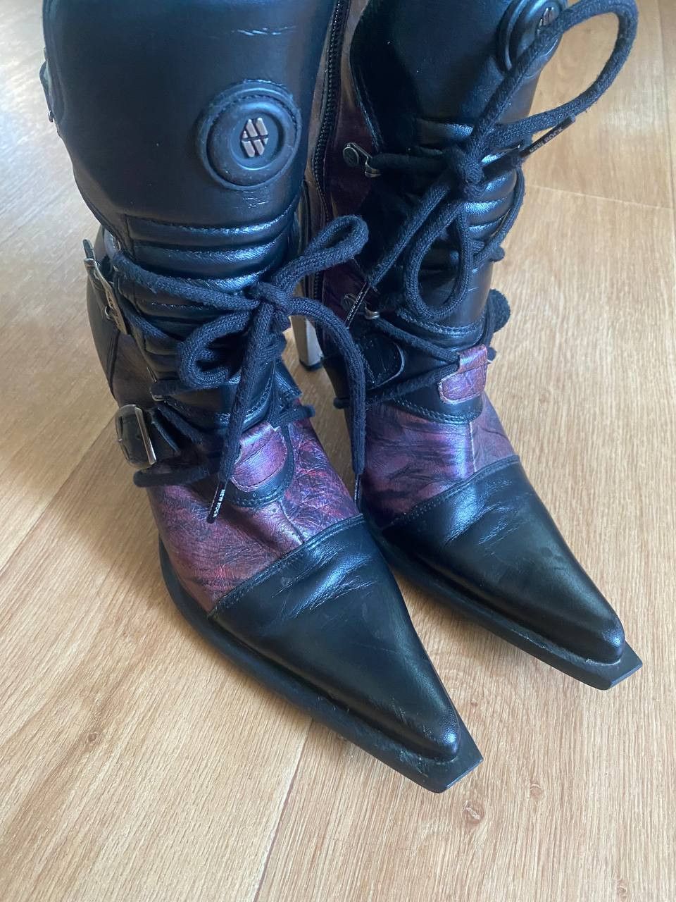 Japanese Brand New Rock Vintage Heels Boots Size US 7 / IT 37 - 17 Thumbnail