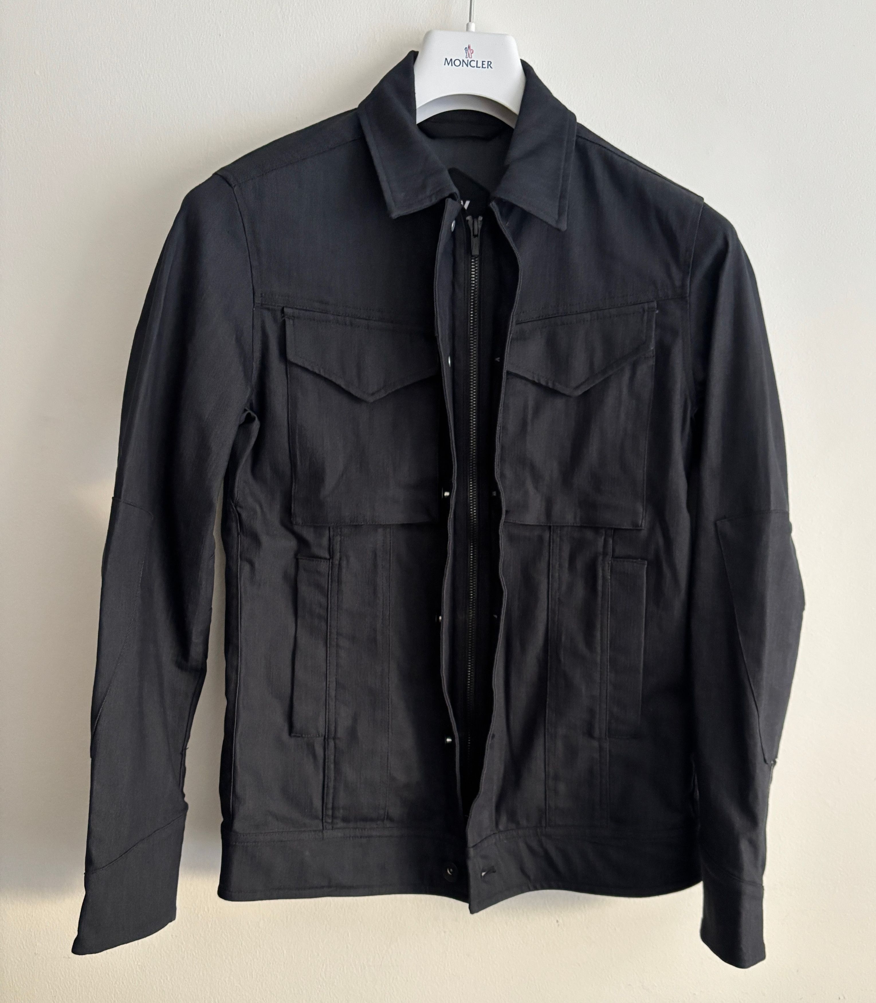Mission Workshop $485 The Stack Black Denim Schoeller Jacket - XS/ Small Size US XS / EU 42 / 0 - 3 Thumbnail