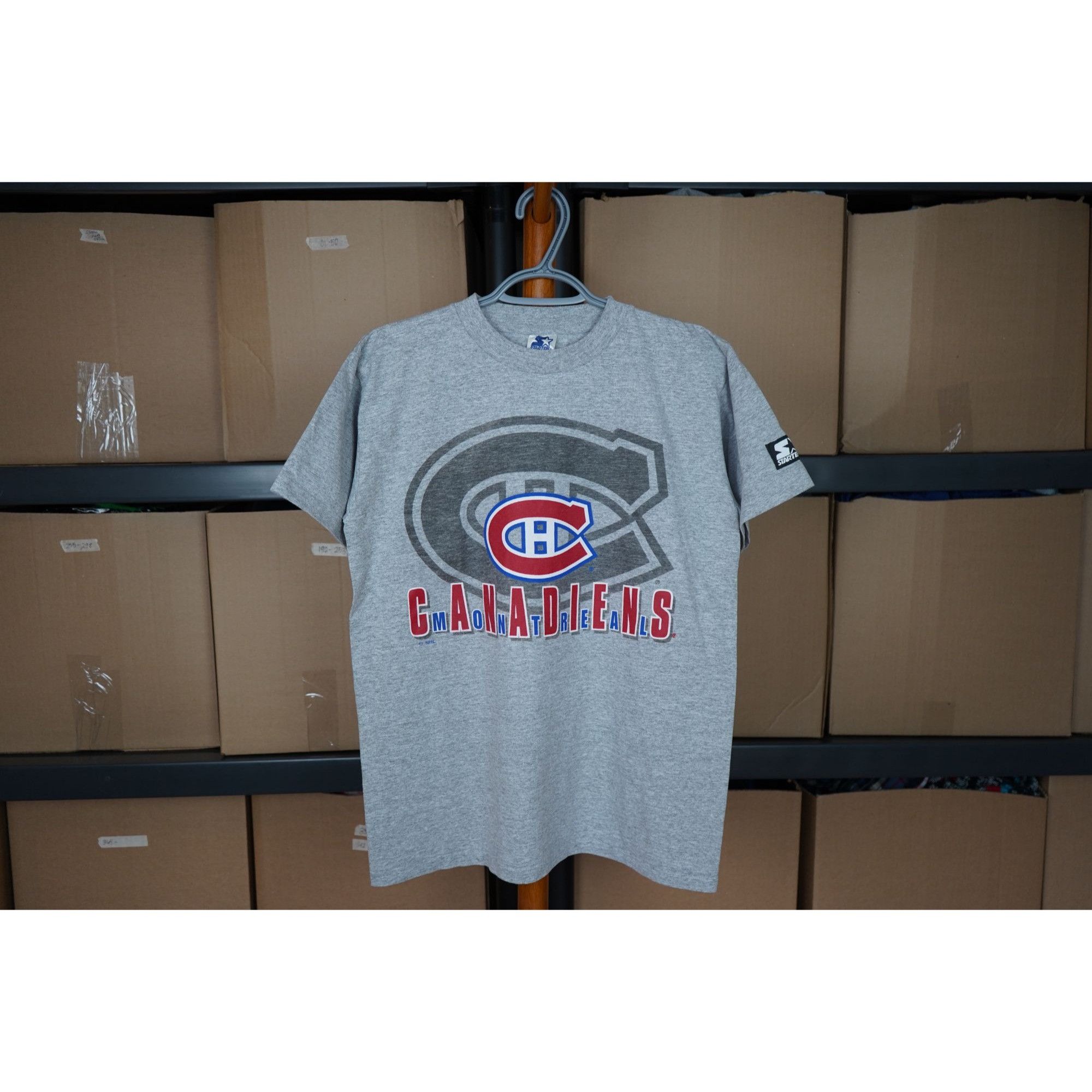 NHL × Vintage 90s Starters Montreal Canadiens Grey Tee S #374 Size US S / EU 44-46 / 1 - 1 Thumbnail