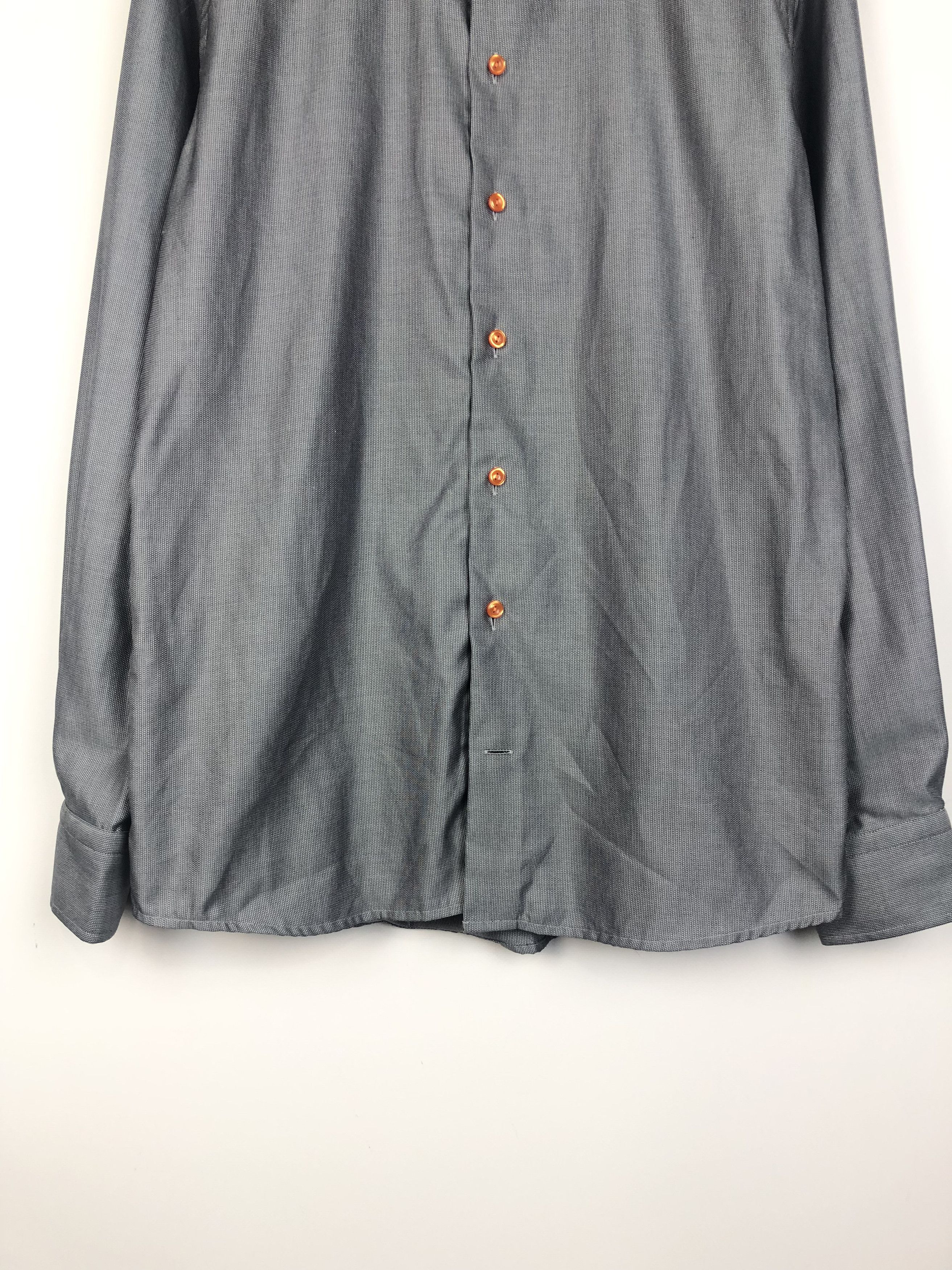Eton Eton Basic Shirt Slim Gray size 16 1/2 Size US M / EU 48-50 / 2 - 3 Thumbnail