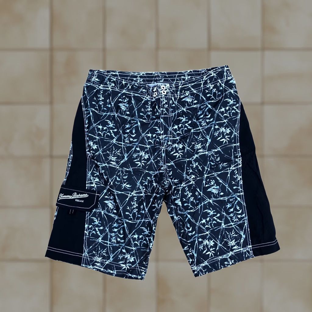 Tommy Bahama TOMMY BAHAMA Relax Board Shorts Men's M Medium Swim Trunks Nylon Bottoms Black Size US 31 - 1 Thumbnail