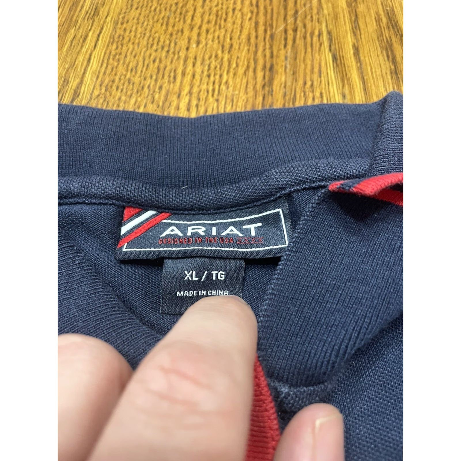 Ariat Ariat Polo Shirt Ladies -Diagonal Stripe XL Multicolor Blue Short Sleeve Women's Polo Shirt Women XL Pattern Striped Colorful SVG? Size XL / US 12-14 / IT 48-50 - 4 Thumbnail