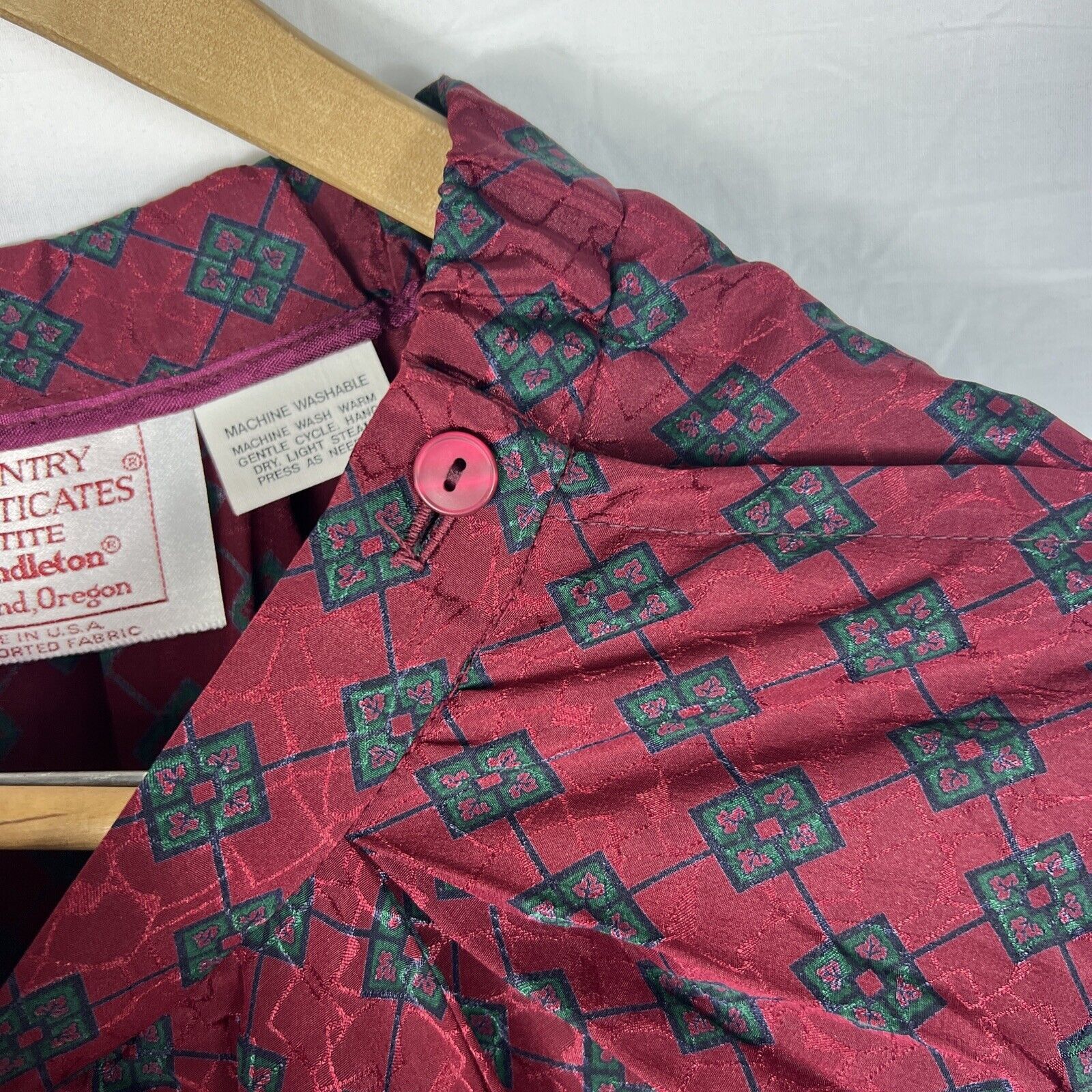 Pendleton Country Sophisticates Petite Pendleton Skirt Sz 10 Red VTG Size 32" / US 10 / IT 46 - 6 Thumbnail