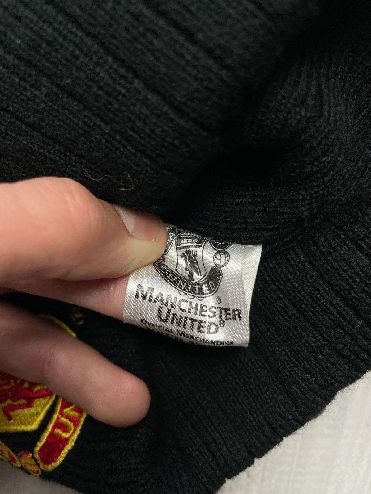 Vintage Vintage Manchester United soccer hat logo black Size ONE SIZE - 4 Thumbnail
