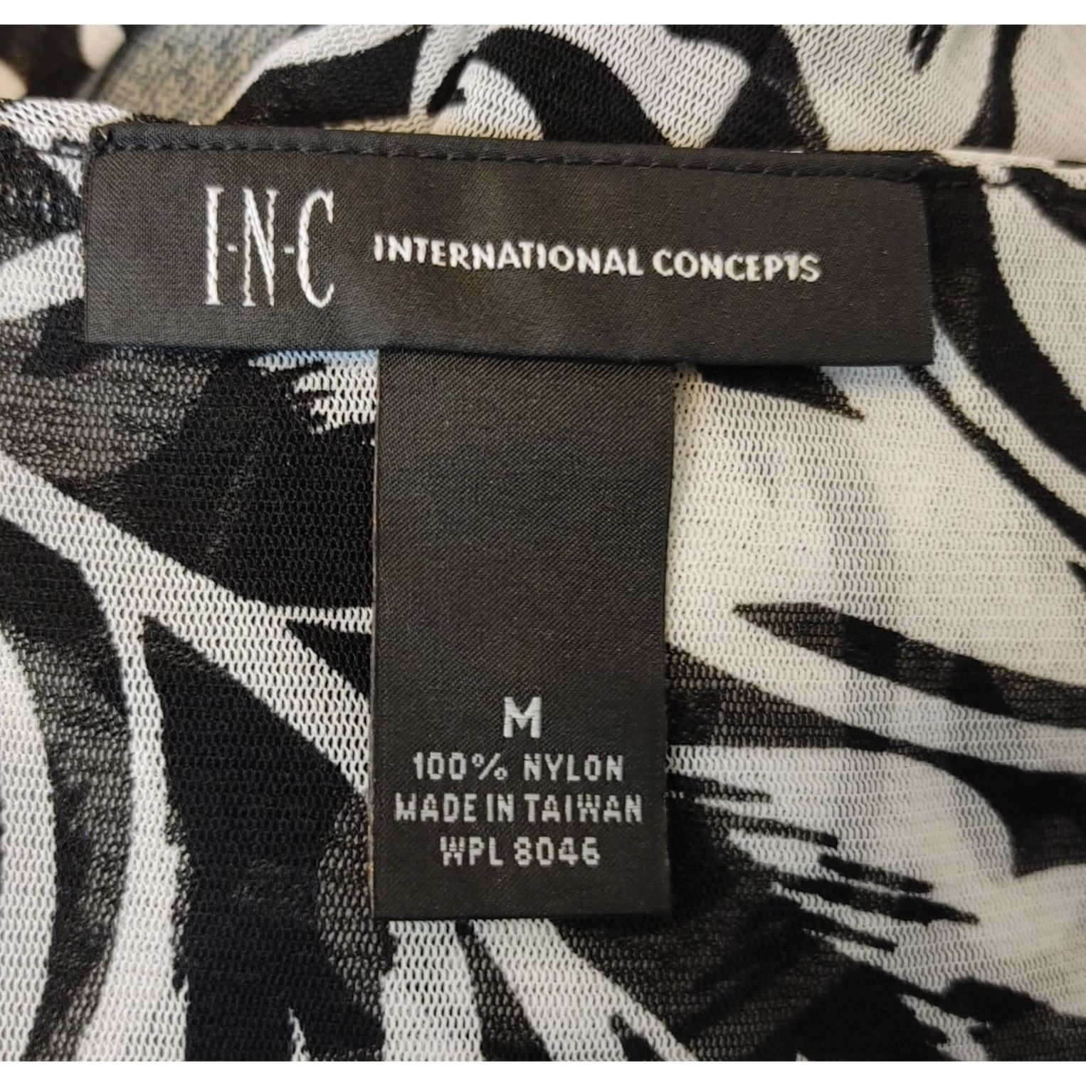 Other INC International Concepts Womens M Black Floral Scroll Faux Size M / US 6-8 / IT 42-44 - 3 Thumbnail
