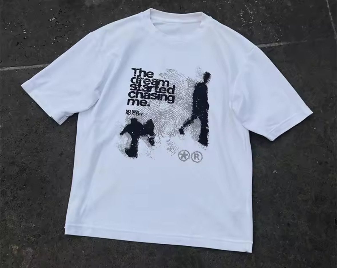 Vintage Y2K Vintage Punk Gothic Shadow White Short Sleeve T-Shirt Size US L / EU 52-54 / 3 - 1 Thumbnail