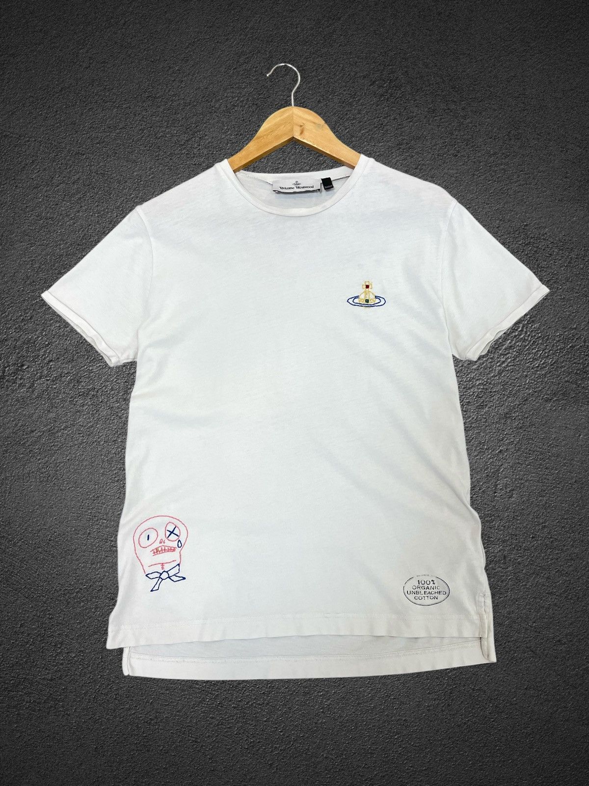 Vivienne Westwood Vivienne Westwood Organic Cotton T-Shirt – Size L – Cream Size US L / EU 52-54 / 3 - 1 Thumbnail