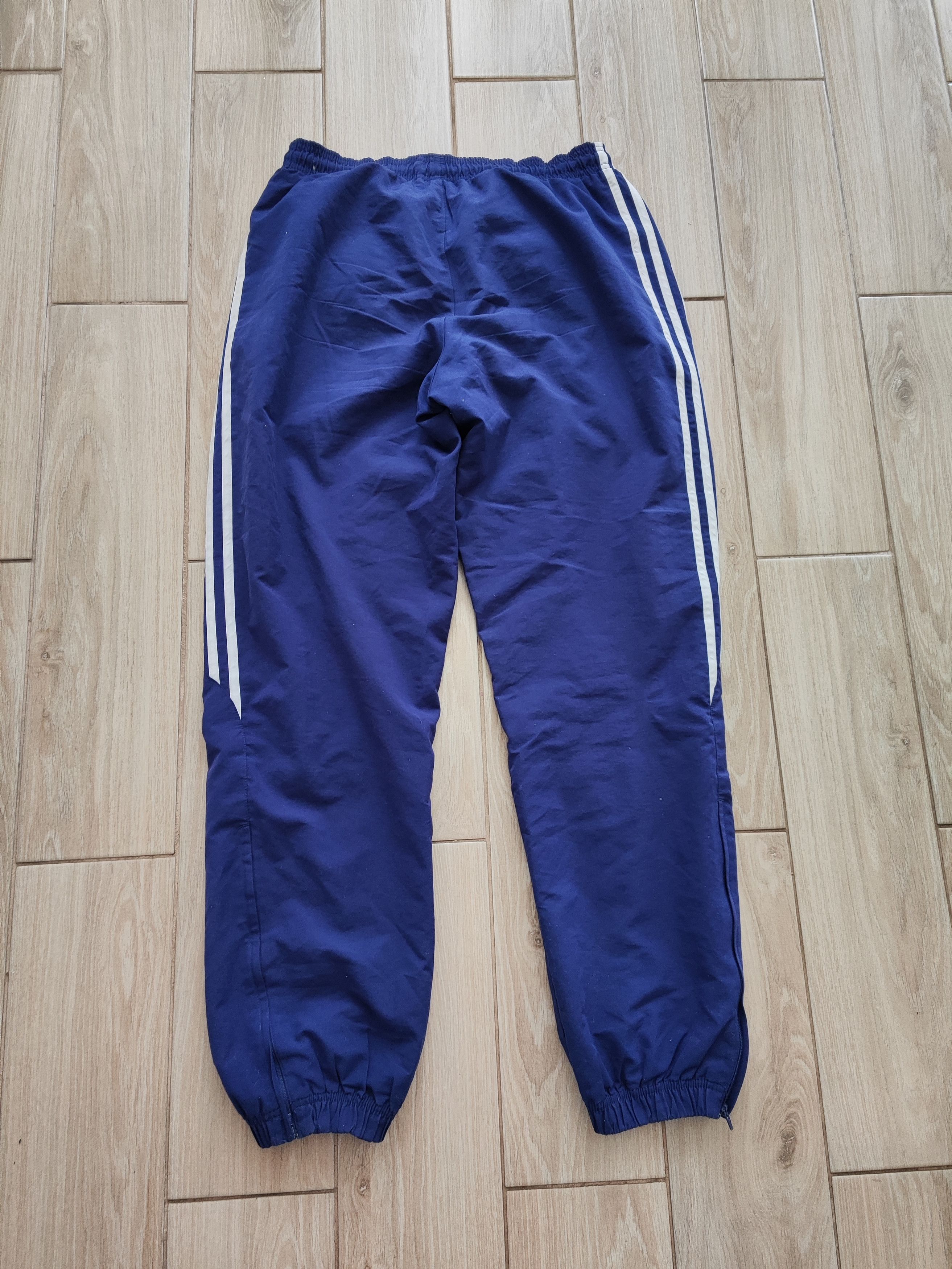 Adidas × Vintage Adidas Track Pants 90s – Navy – Made in Taiwan Size US 32 / EU 48 - 3 Thumbnail