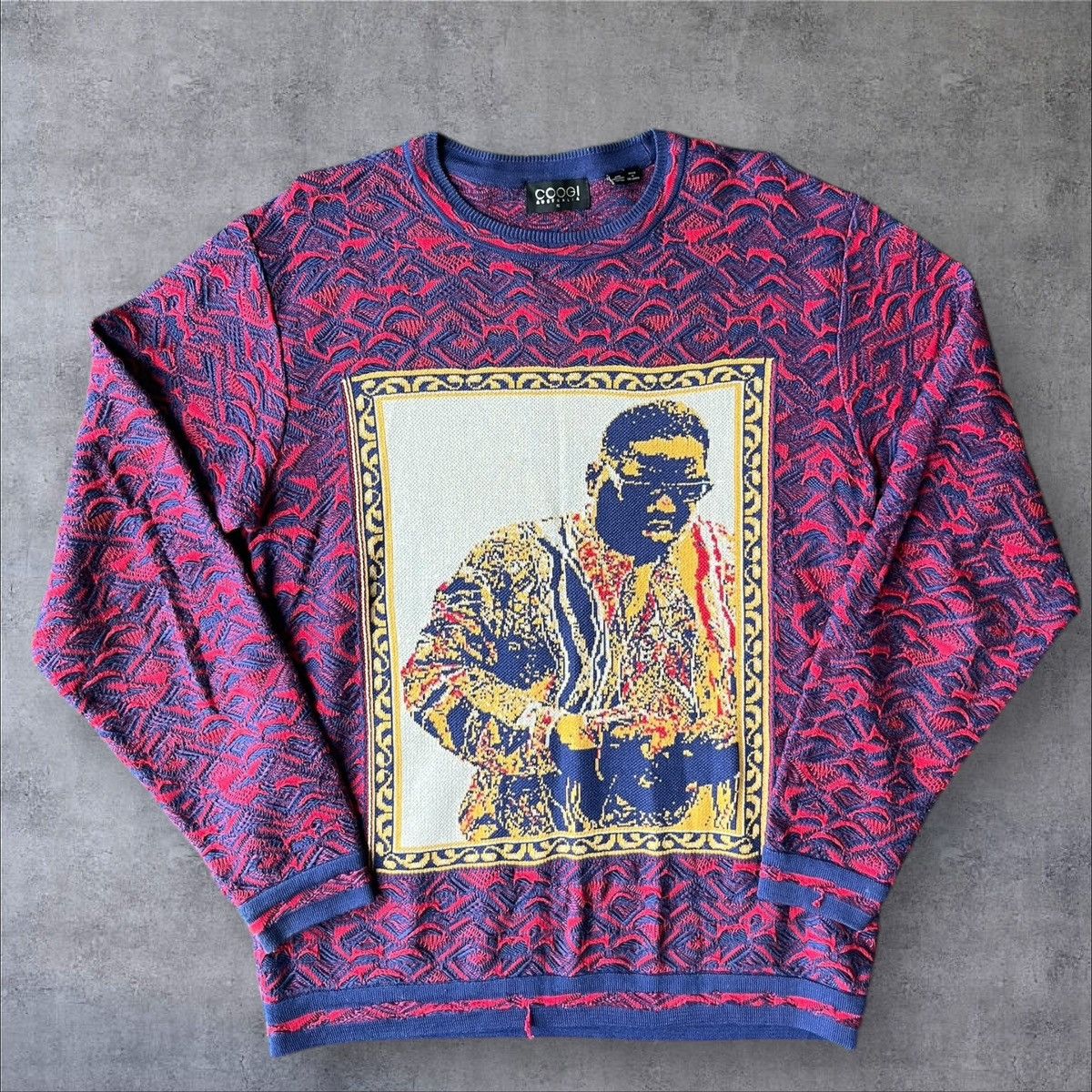 Coogi COOGI AUSTRALIA ART BASEL CREWNECK BIGGIE SMALLS SIZE XL Size US XL / EU 56 / 4 - 1 Thumbnail