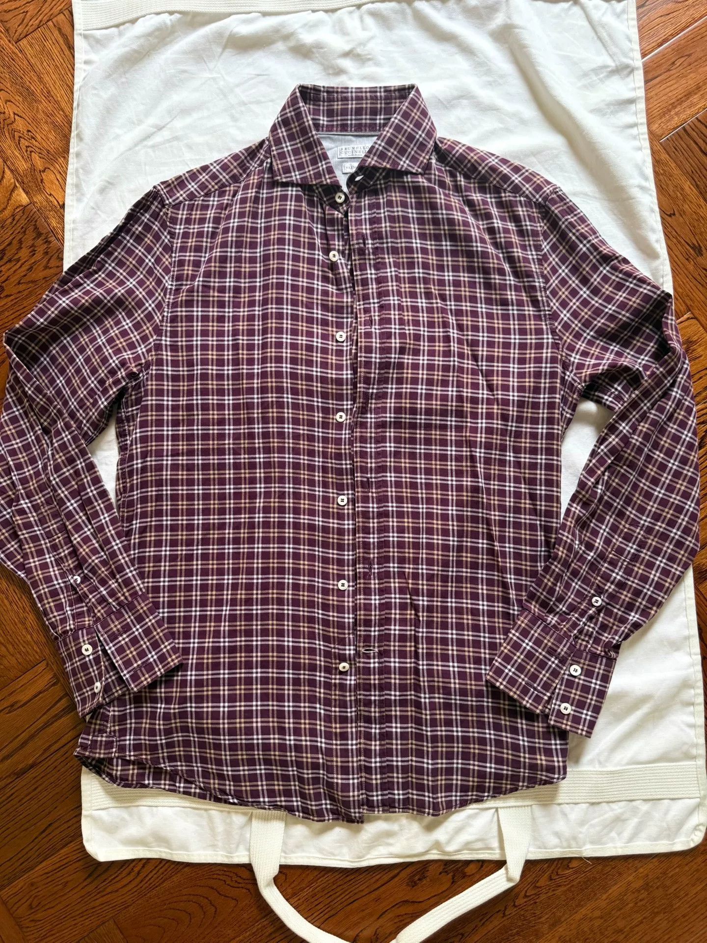 Brunello Cucinelli Brunello Cucinelli Classic Men's Shirt Size US S / EU 44-46 / 1 - 1 Thumbnail