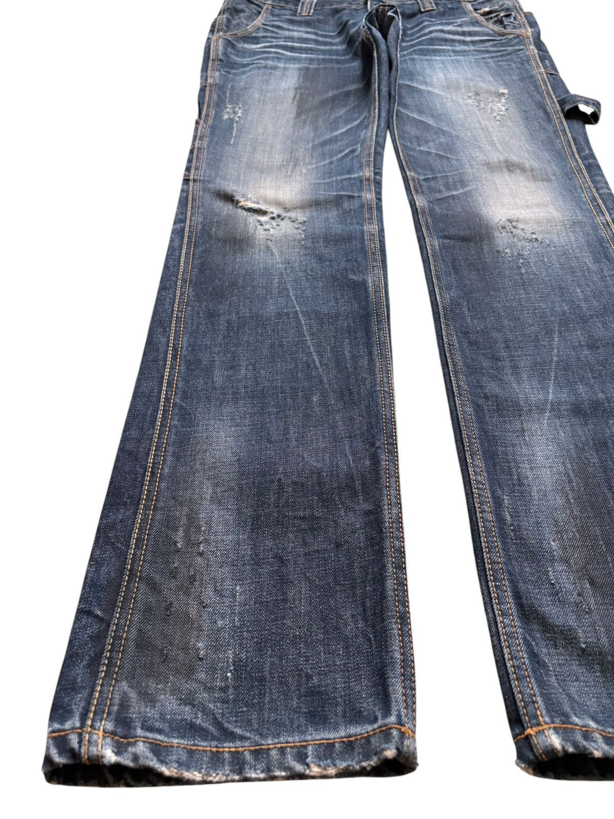 Takeo Kikuchi Vintage Takeo Kikuchi Mud Wash Carpenter Distressed Jeans Size US 33 - 6 Thumbnail