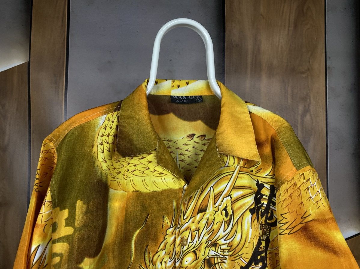 Japanese Brand 🐉Vintage 90s Shiry Short Sleeve Dragon Overprint Wan Guo🐉 Size US XL / EU 56 / 4 - 4 Thumbnail