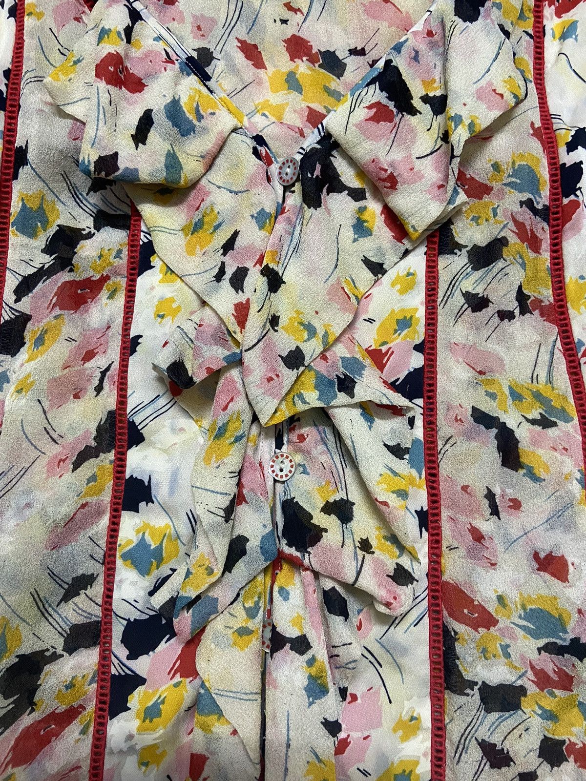 Diane von Furstenberg Diane von Furstenberg Floral Blouse Size XS / US 0-2 / IT 36-38 - 4 Thumbnail