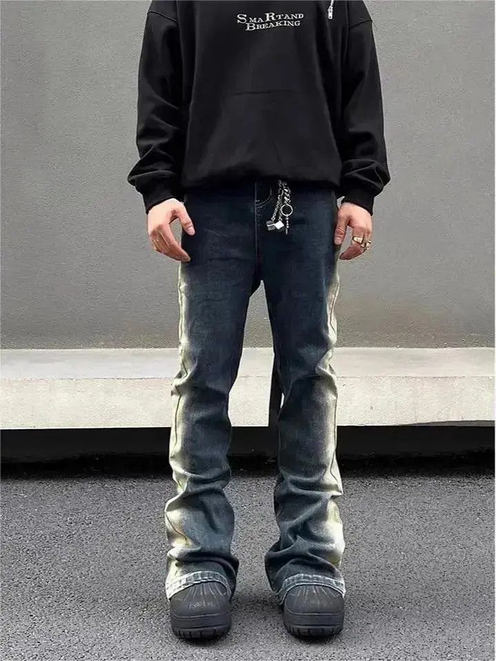 Japanese Brand Straight washed gradient jeans Size US 30 / EU 46 - 2 Thumbnail