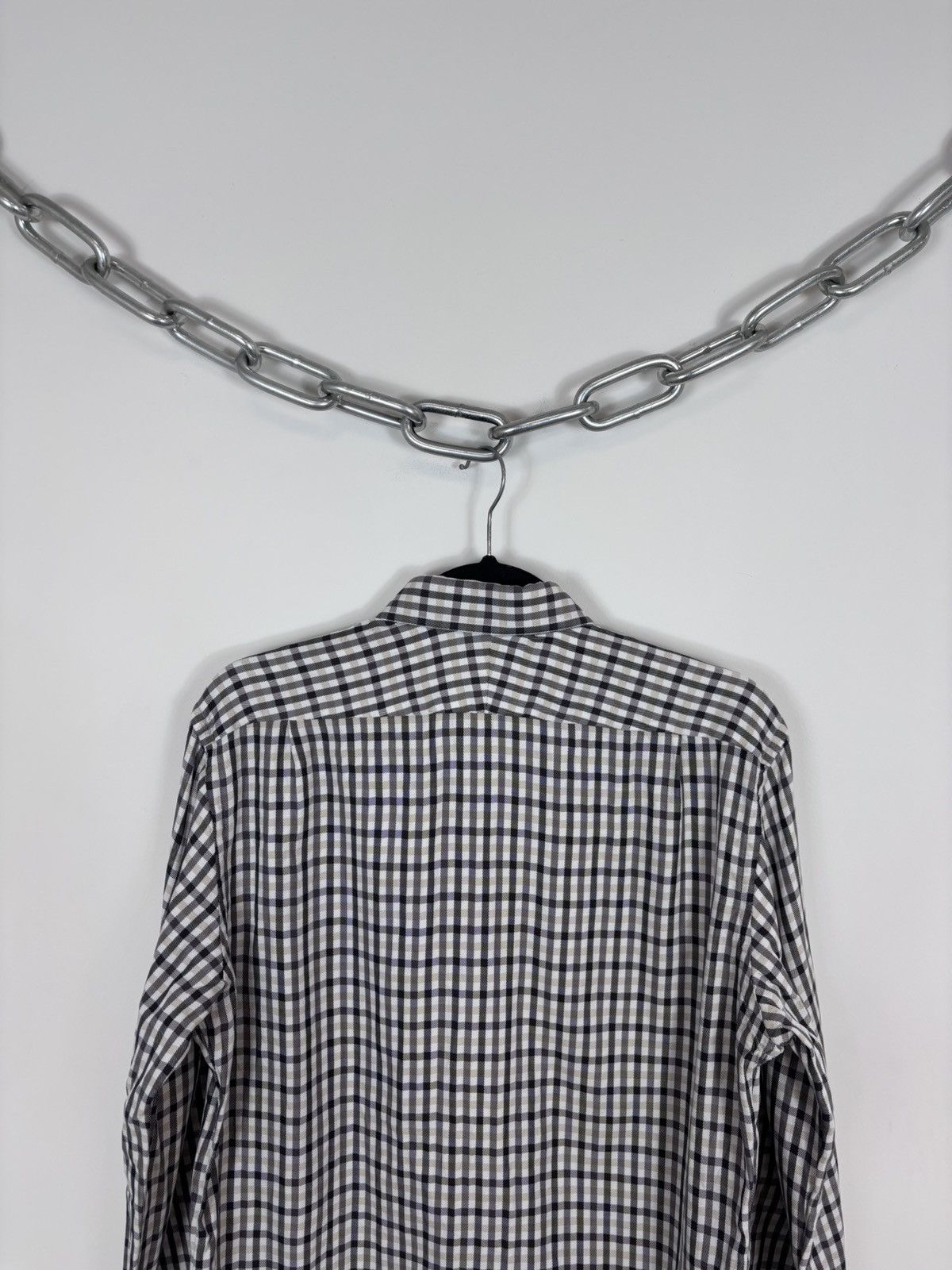 Tom Ford Tom Ford Men’s Gingham Check Dress Shirt Long Sleeve Size US M / EU 48-50 / 2 - 14 Thumbnail