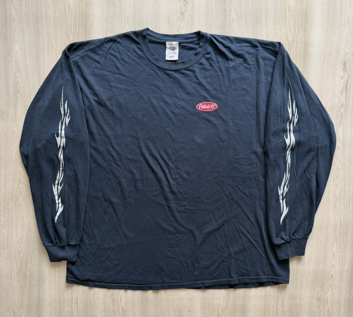 Vintage Vintage Y2K Peterbilt Long Sleeve Sz 2XL Tribal Flames Size US XXL / EU 58 / 5 - 1 Thumbnail