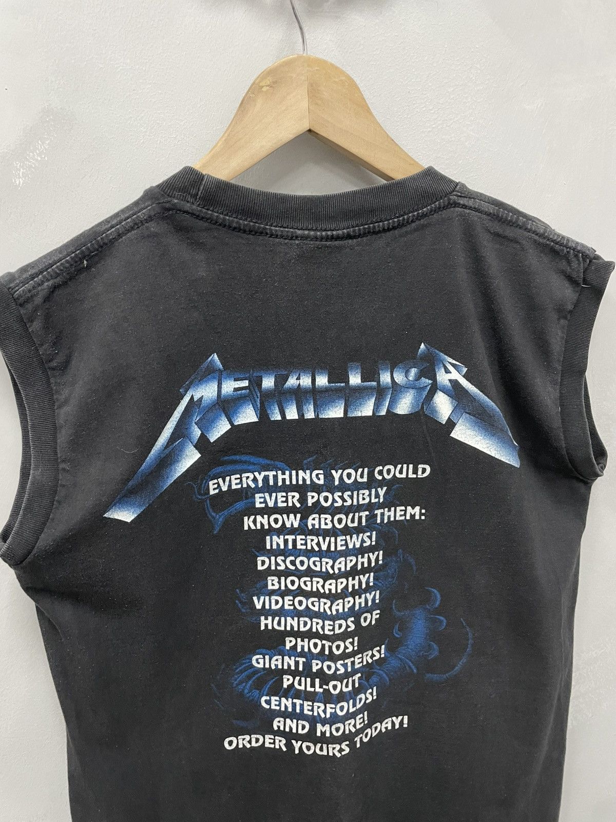Metallica × Vintage VINTAGE Metallica WASHED DISTRESSED Y2K TANK TOP T SHIRT Size US M / EU 48-50 / 2 - 7 Thumbnail