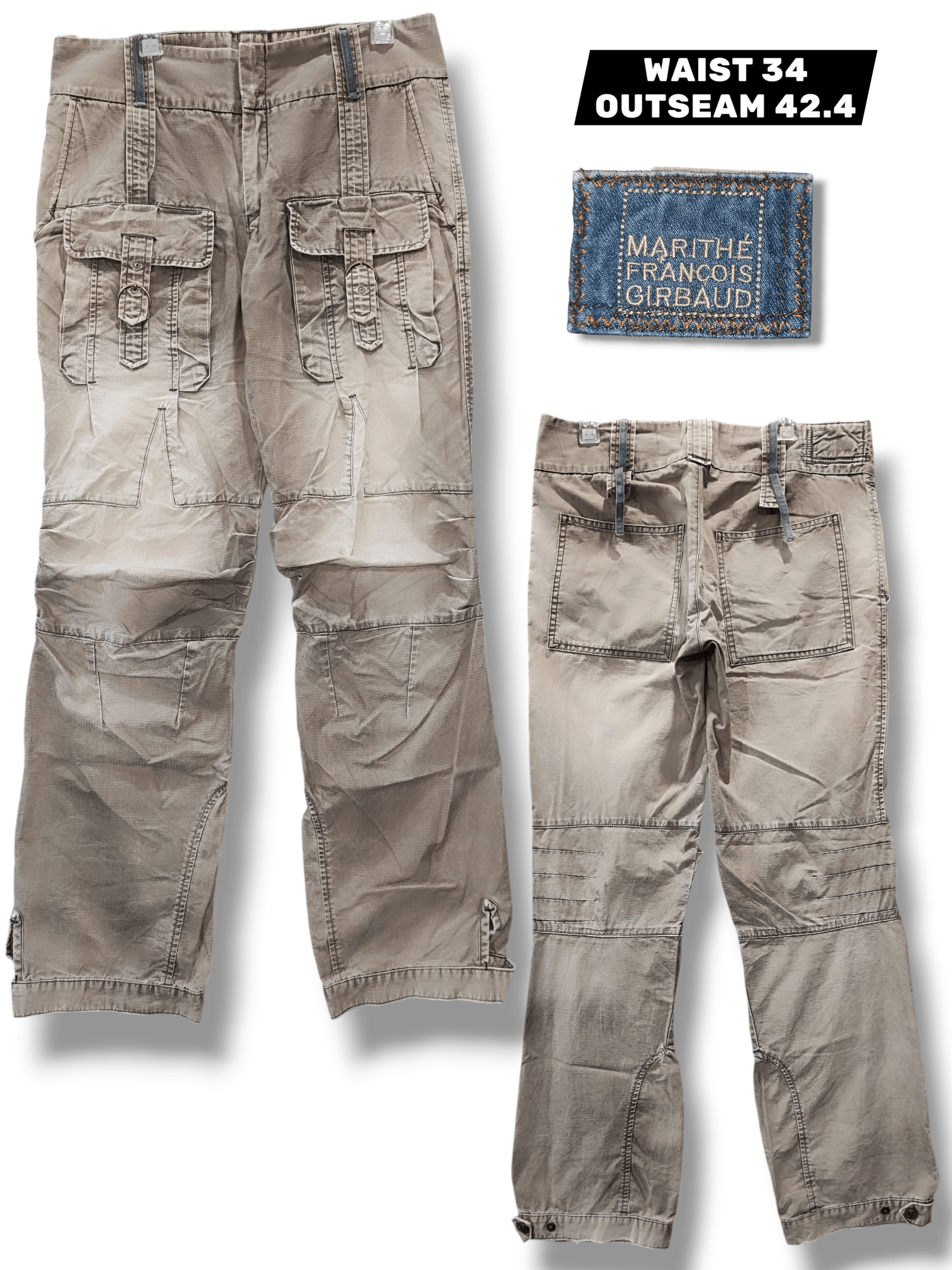 Marithe + Francois Girbaud Marithe Francois Girbaud Vintage Y2K Buttons pants jeans Size US 34 / EU 50 - 1 Thumbnail