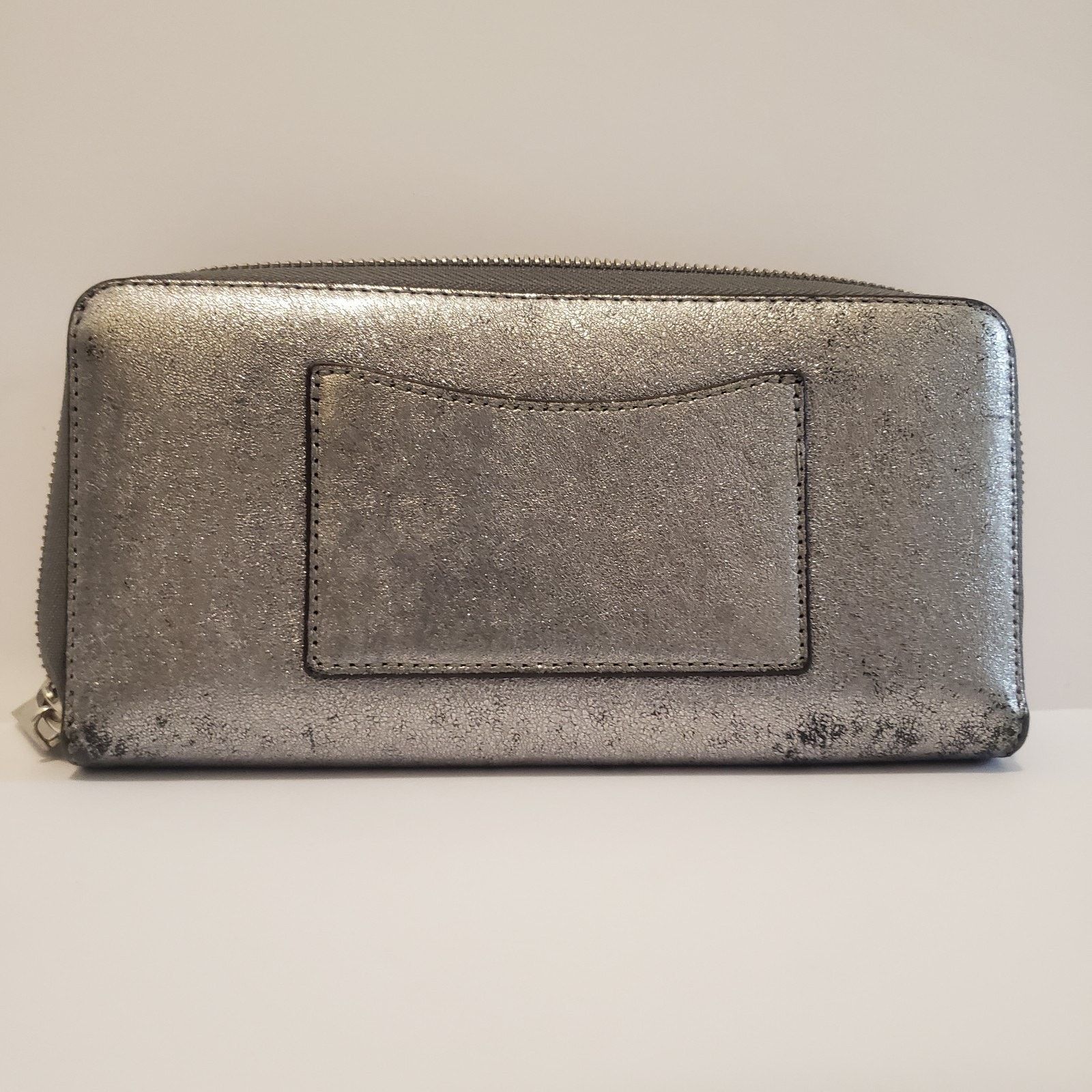 Michael Kors Michael Kors Silver Continental Wrap Around Zipper Wallet 8W Size ONE SIZE - 2 Thumbnail