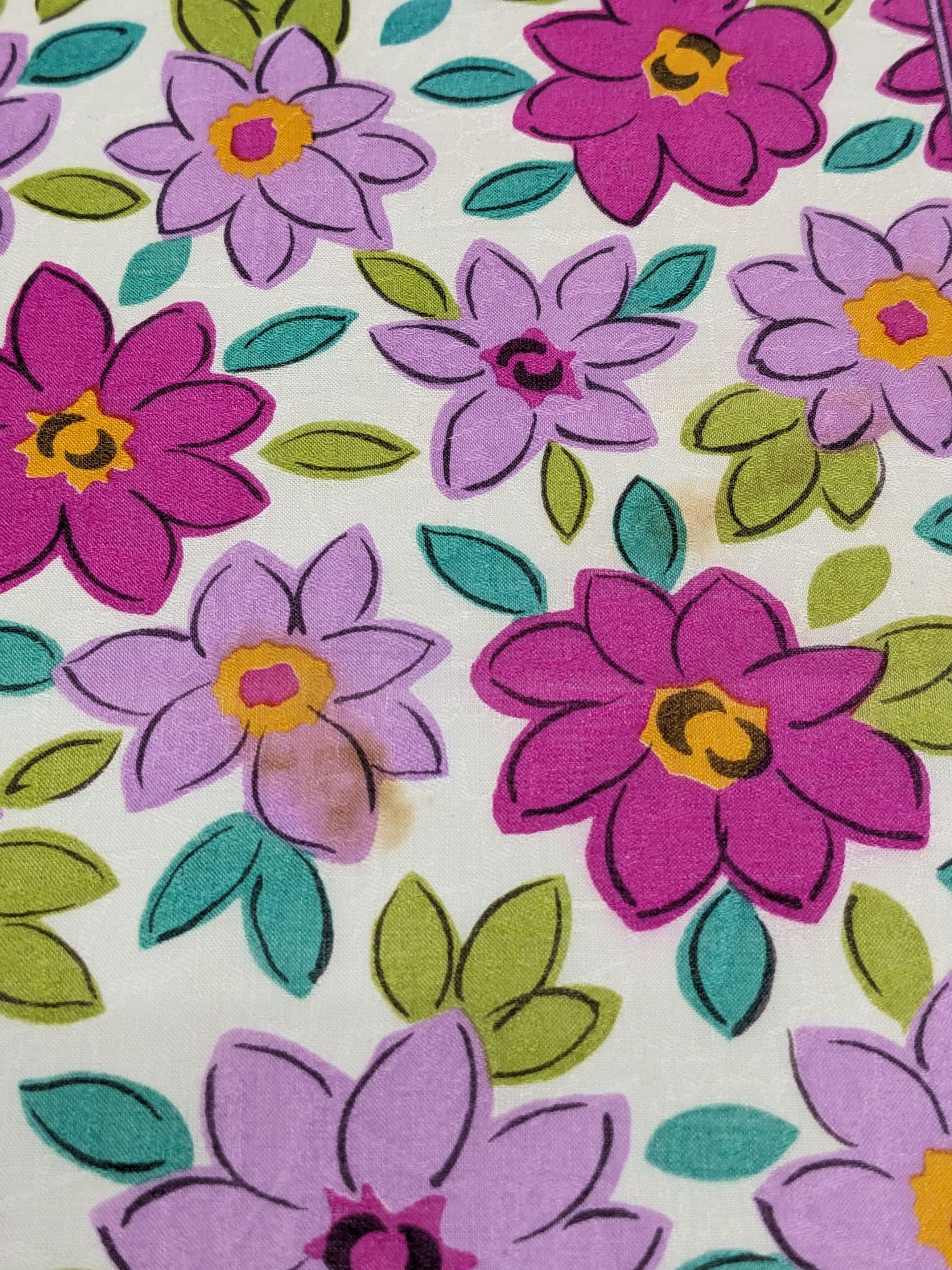 Givenchy Vintage GIVENCHY Handkerchief Floral Print Magenta Lavender Size ONE SIZE - 2 Thumbnail