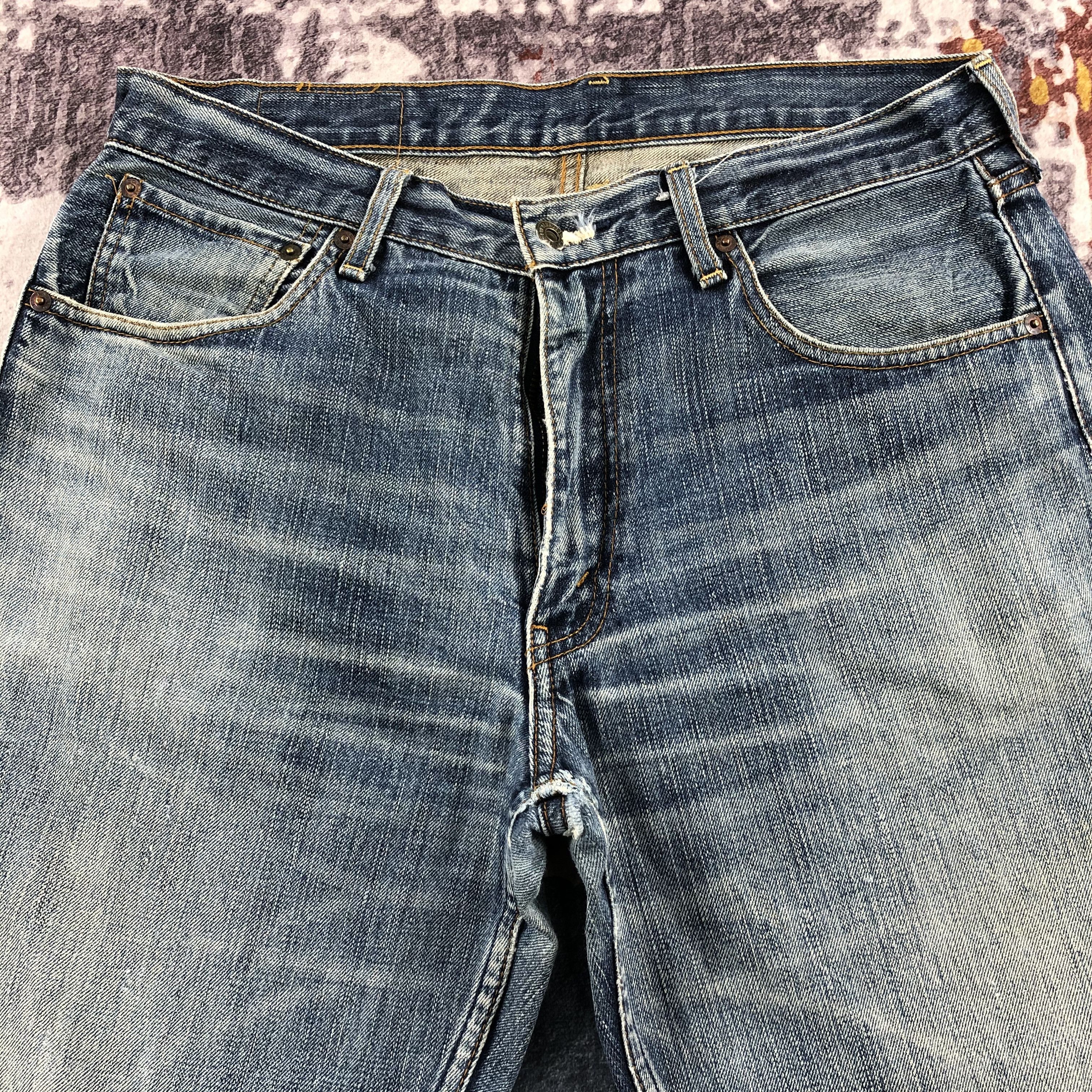Levi's × Vintage Vintage 90s Blue Wash Levis 503 Jeans-JM2629 Size US 34 / EU 50 - 3 Thumbnail