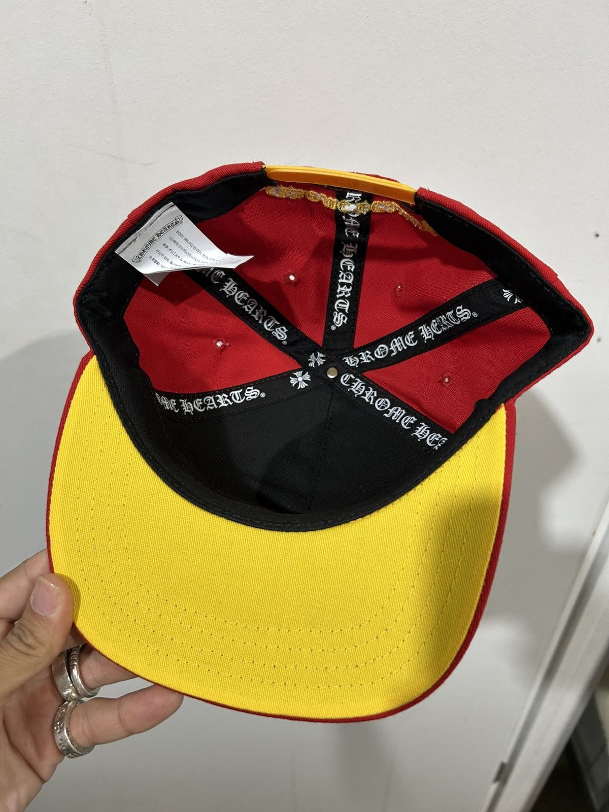 Chrome Hearts Chrome Hearts Red/Yellow Hat Size ONE SIZE - 3 Thumbnail