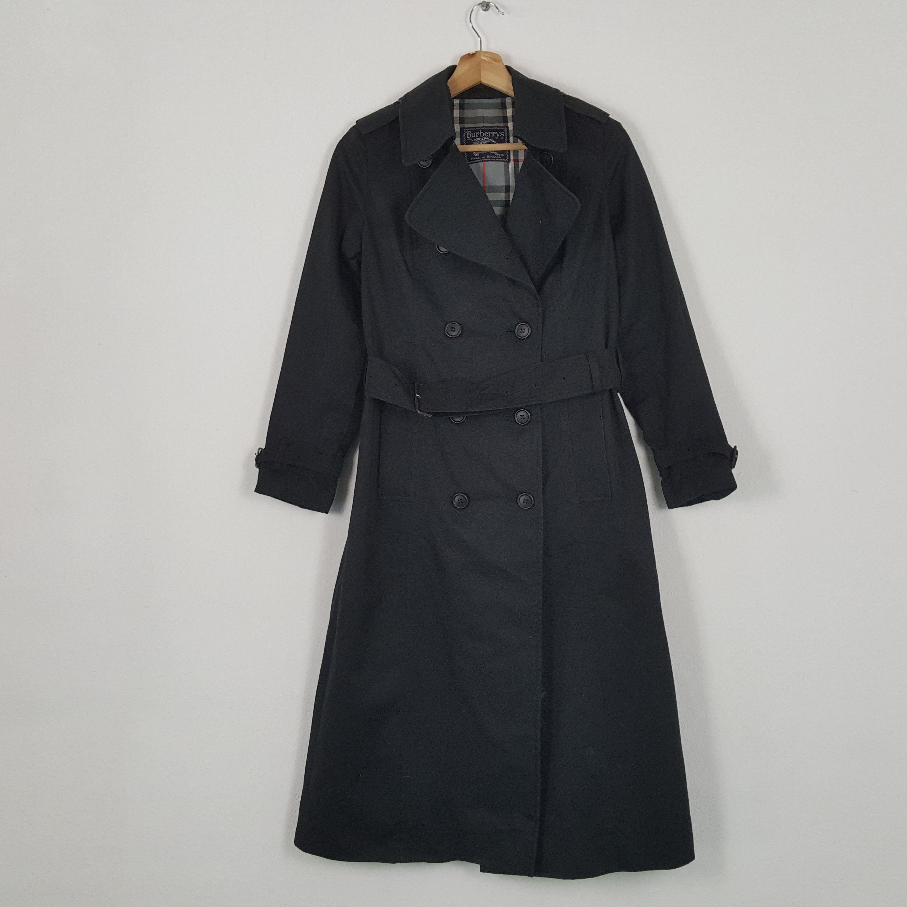 Burberry × Vintage Vintage BURBERRY LONDON Nova Check Trench Coat Jacket Size XXS / US 00 / IT 34 - 1 Thumbnail