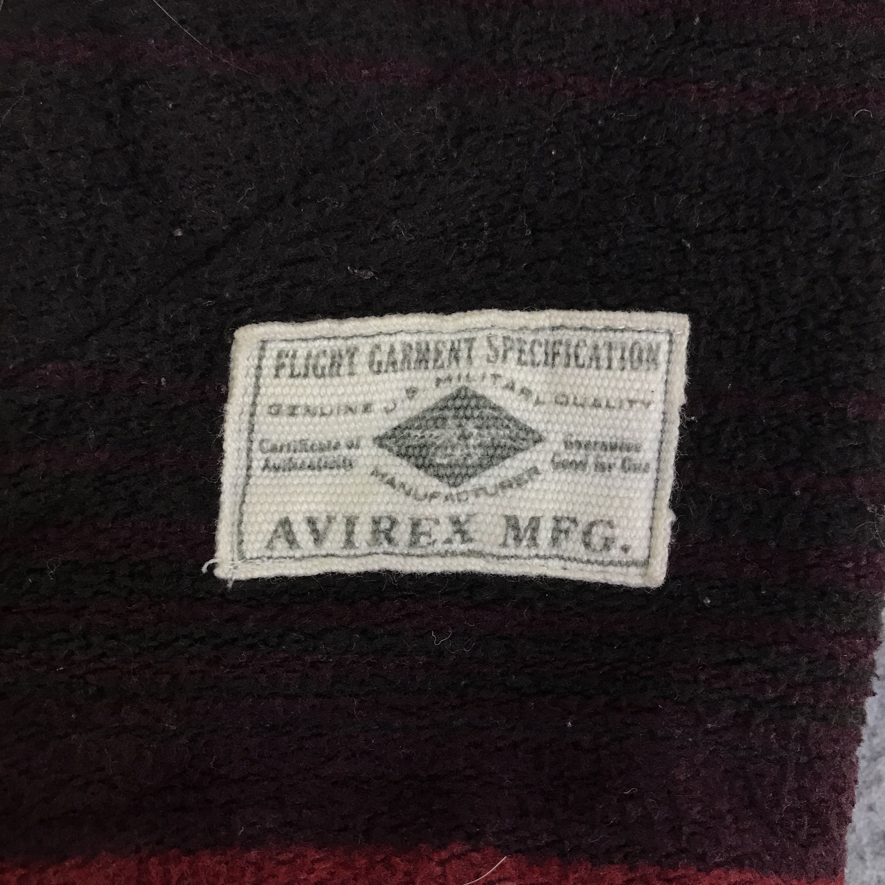Avirex avirex u.s air corps Striped zipper jacket K124B6 Size US L / EU 52-54 / 3 - 13 Thumbnail