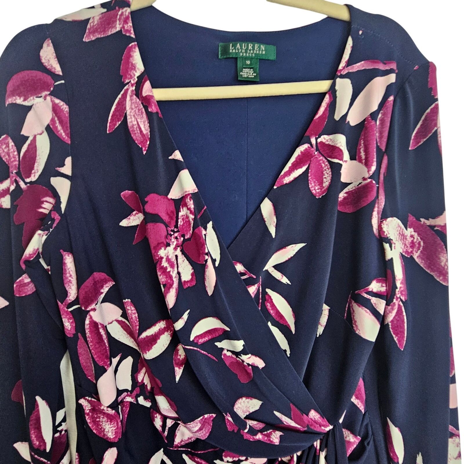 Lauren Ralph Lauren Lauren Ralph Lauren Women Floral Sheath Dress 10 Career Corp Size L / US 10 / IT 46 - 2 Thumbnail