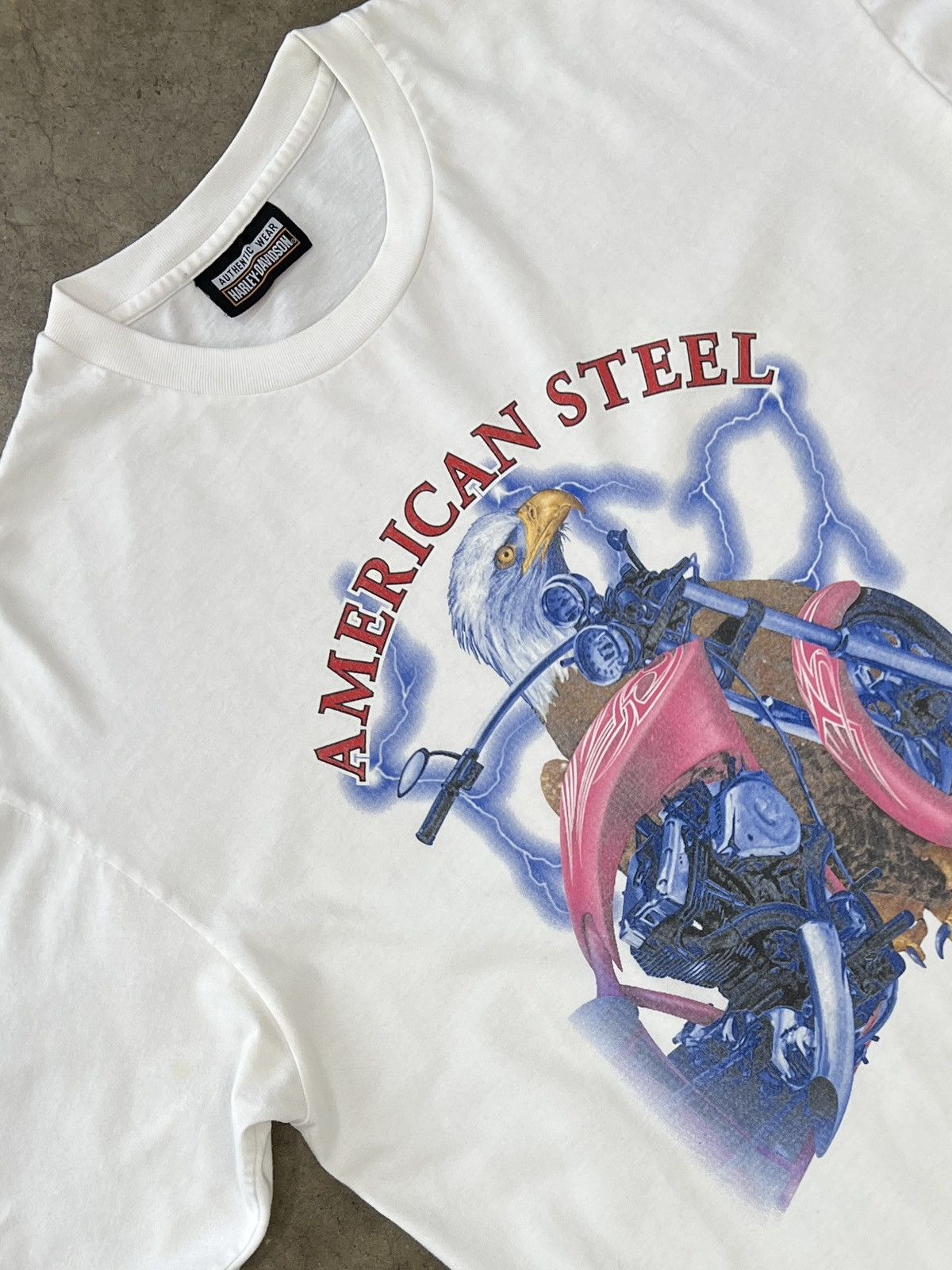 Harley Davidson Vintage Harley Davidson American Steel Eagle Tee XXL Size US XXL / EU 58 / 5 - 1 Thumbnail