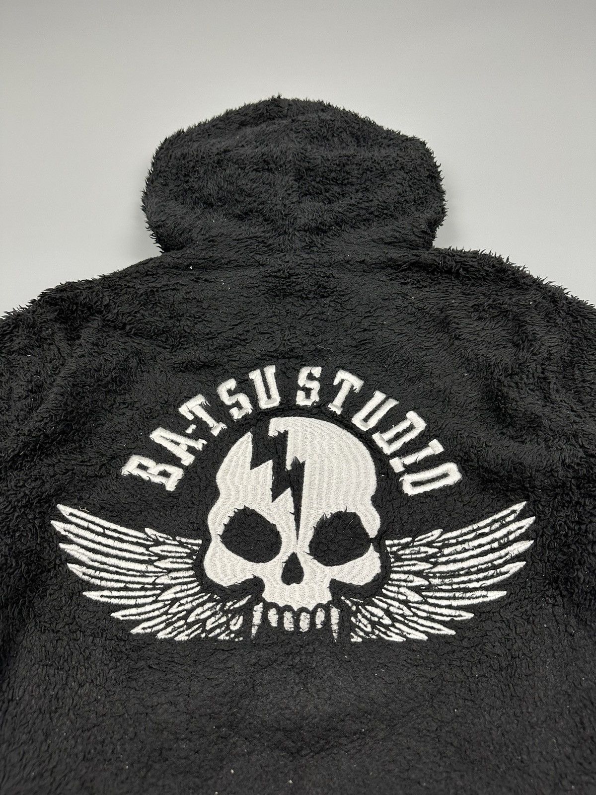 Japanese Brand Batsu Studio Skull Fleece Zipper Hoodie Size US M / EU 48-50 / 2 - 3 Thumbnail