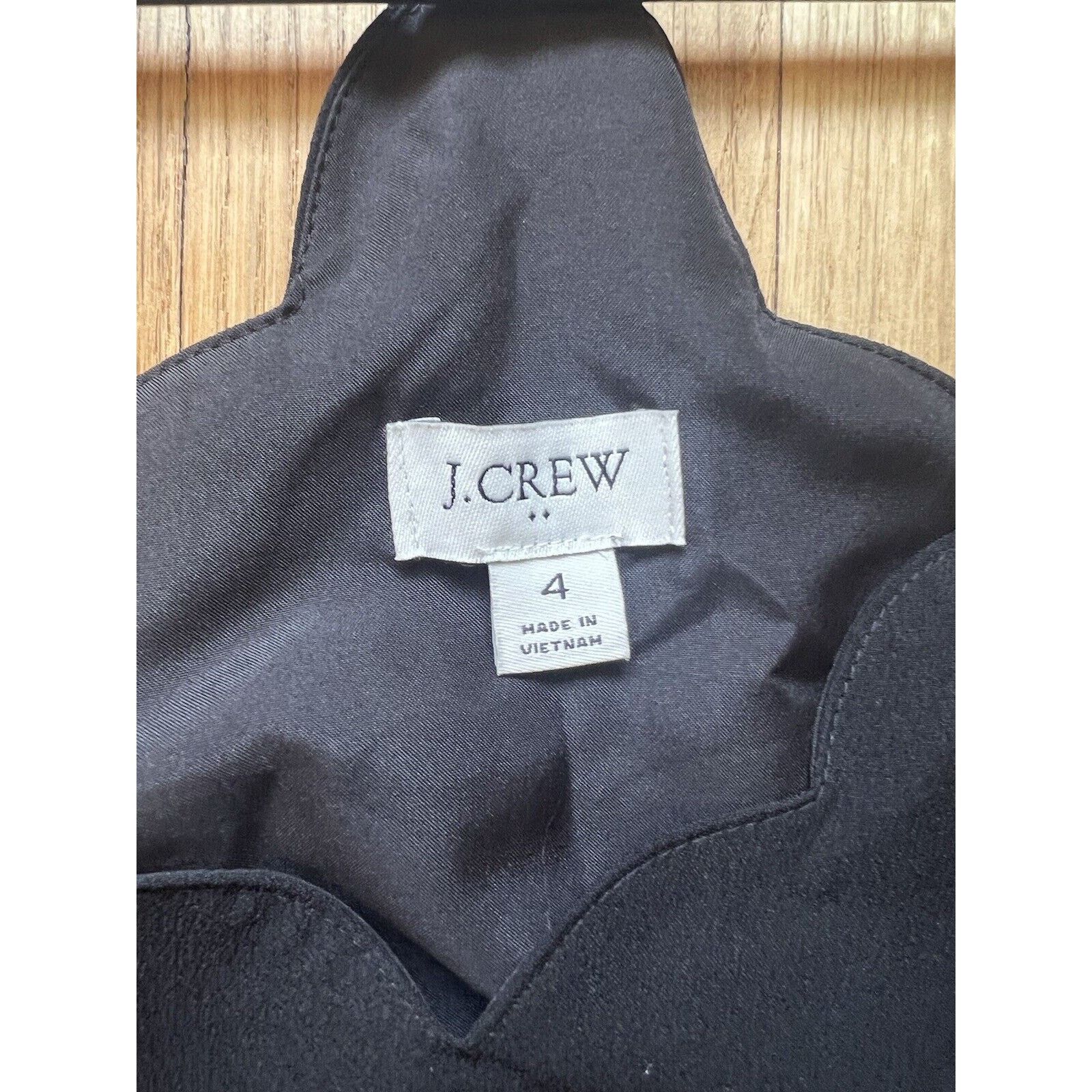 J.Crew J. Crew Women’s Top Size 4 Scalloped Black Size S / US 4 / IT 40 - 3 Thumbnail
