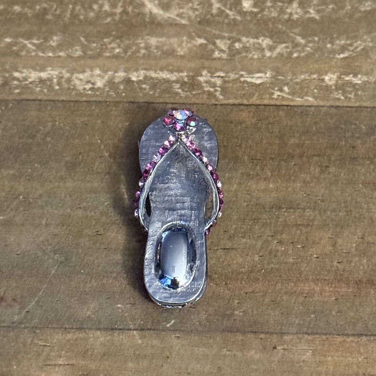 Other Silver tone rhinestone flip flop brooch Size ONE SIZE - 5 Thumbnail